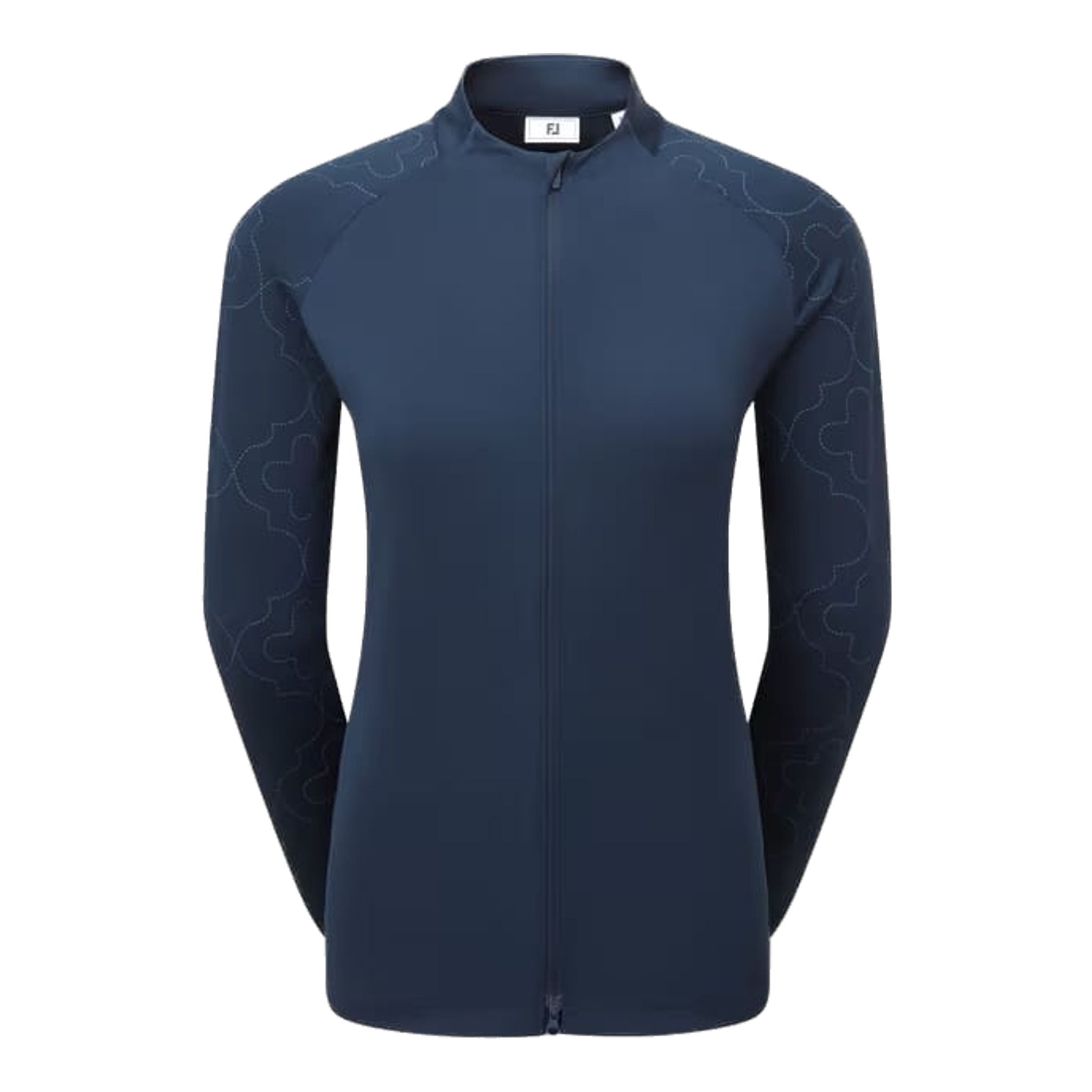 Footjoy Full Zip Printed Sleeve Midlayer da donna