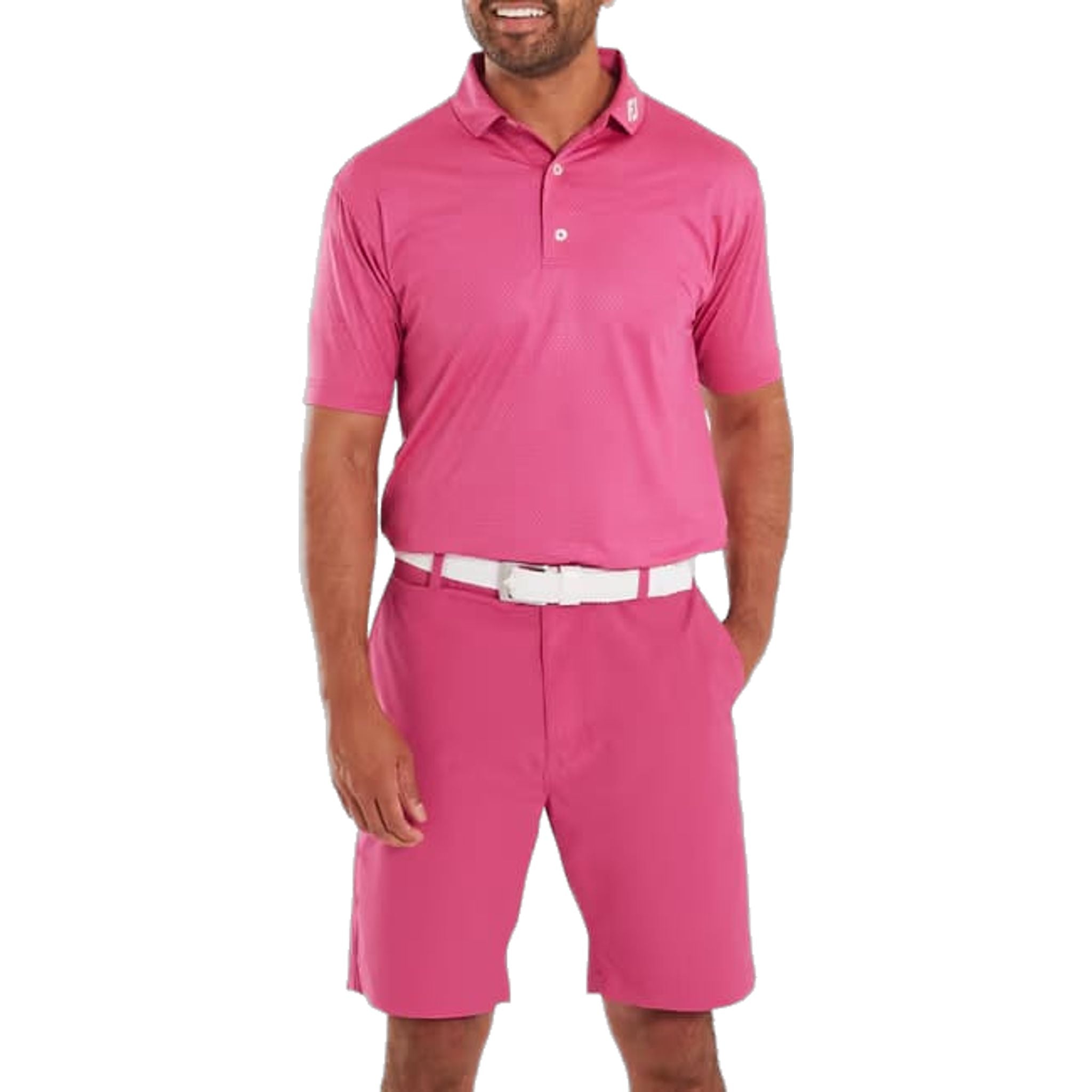 Polo da uomo Footjoy Abax Print Lisle