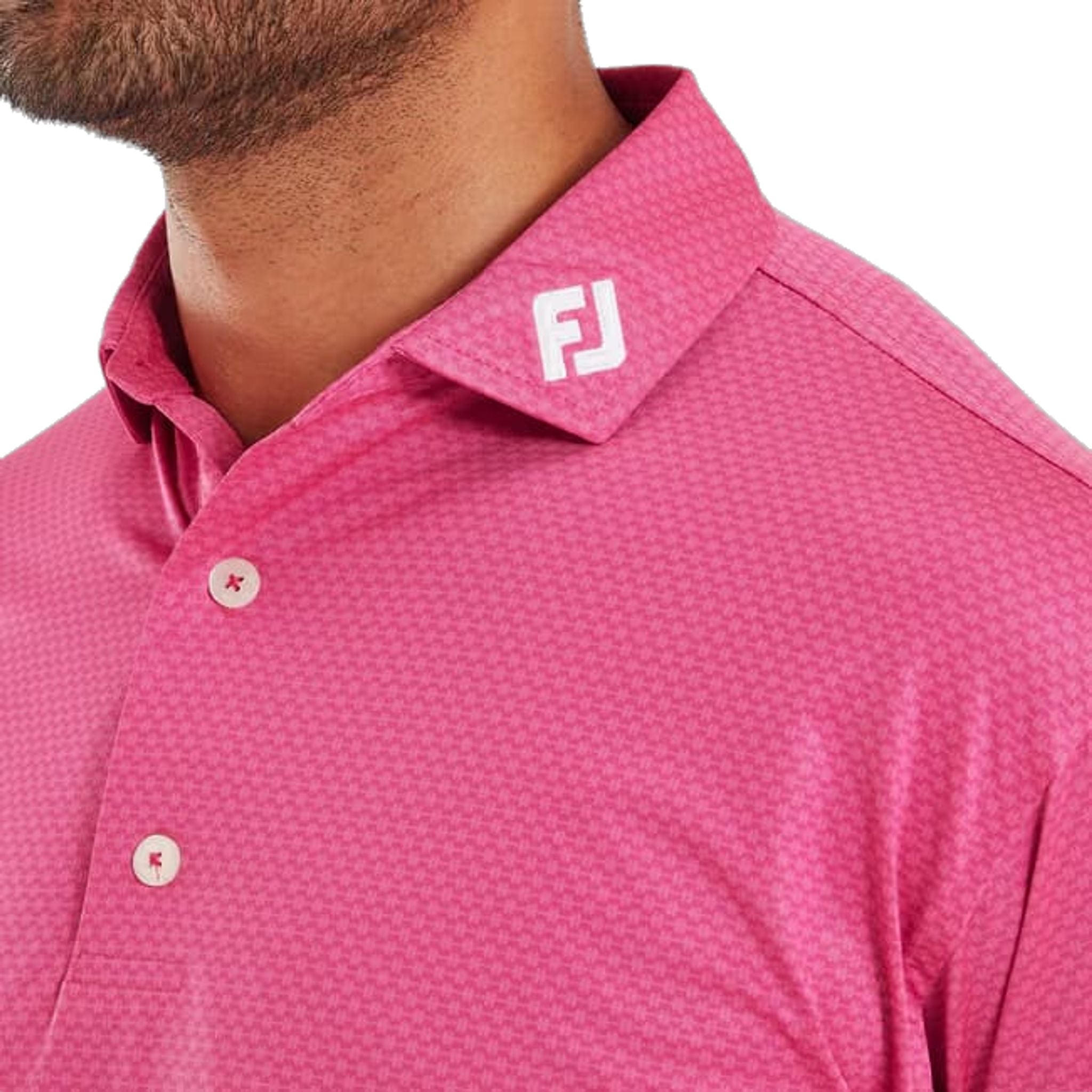 Polo da uomo Footjoy Abax Print Lisle