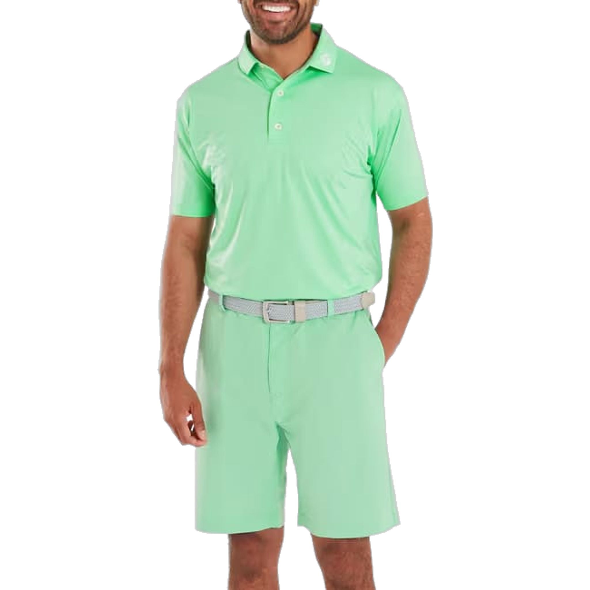 Polo da uomo Footjoy Abax Print Lisle
