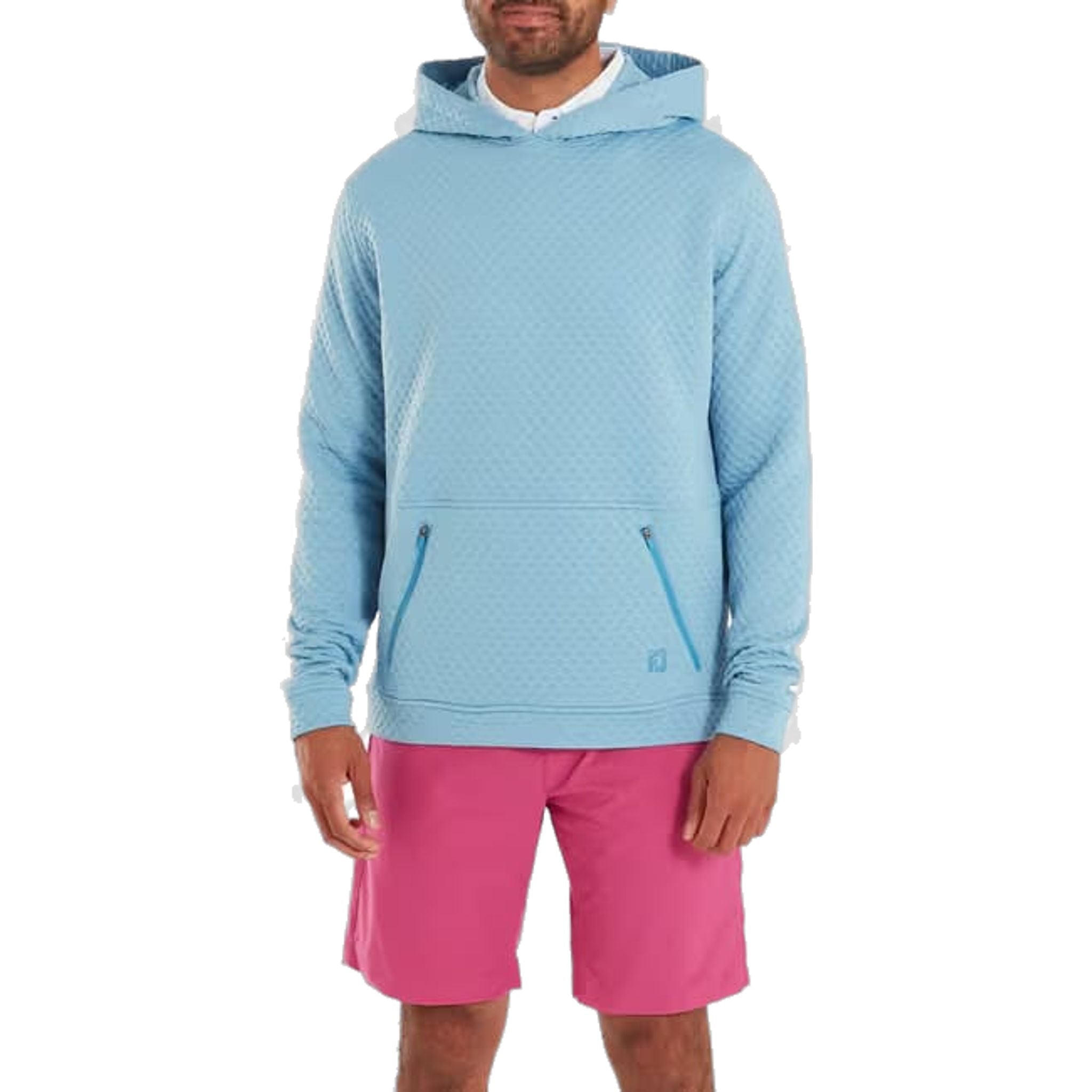 Felpa con cappuccio in maglia testurizzata Footjoy da uomo