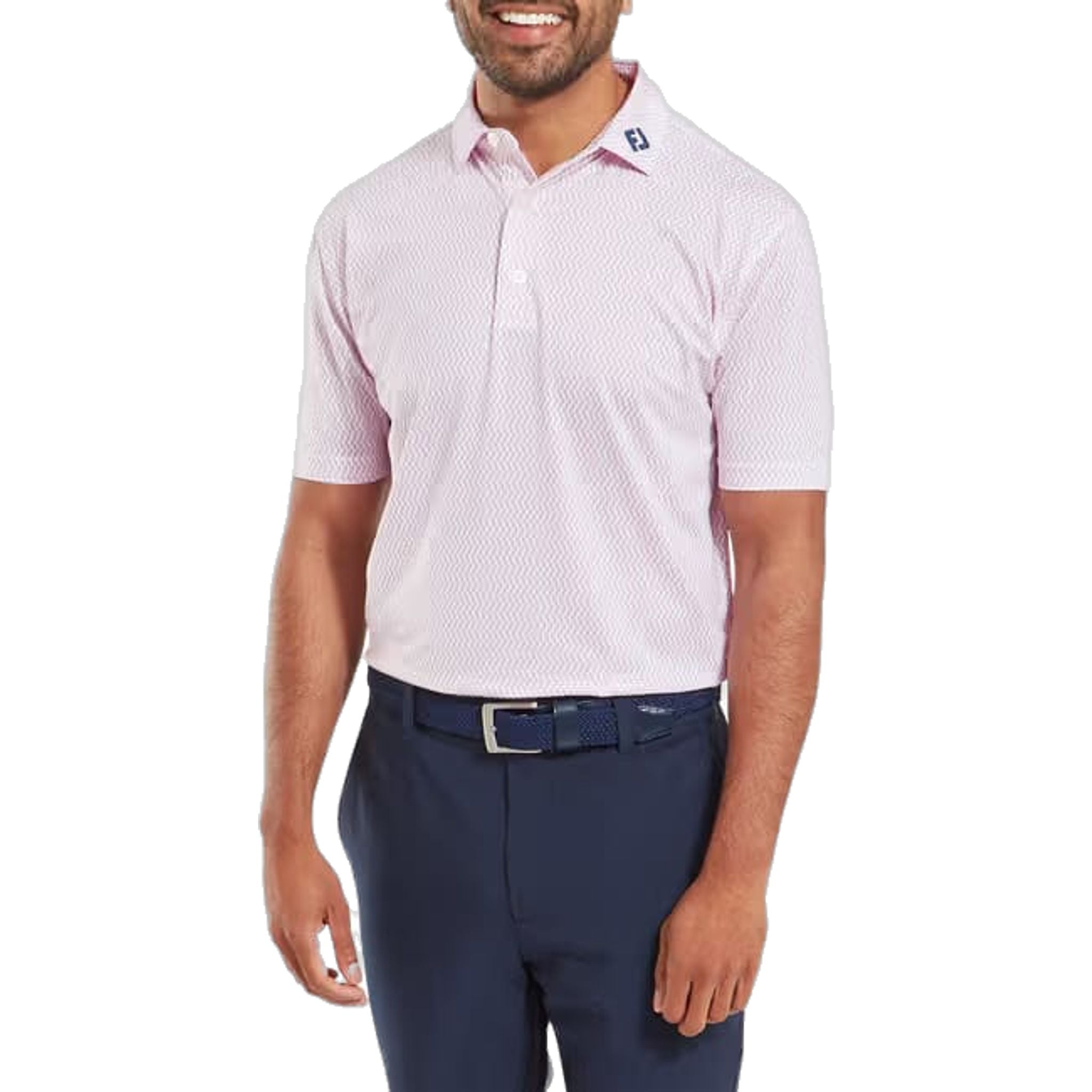 Polo da uomo Footjoy Wiggle Print Lisle