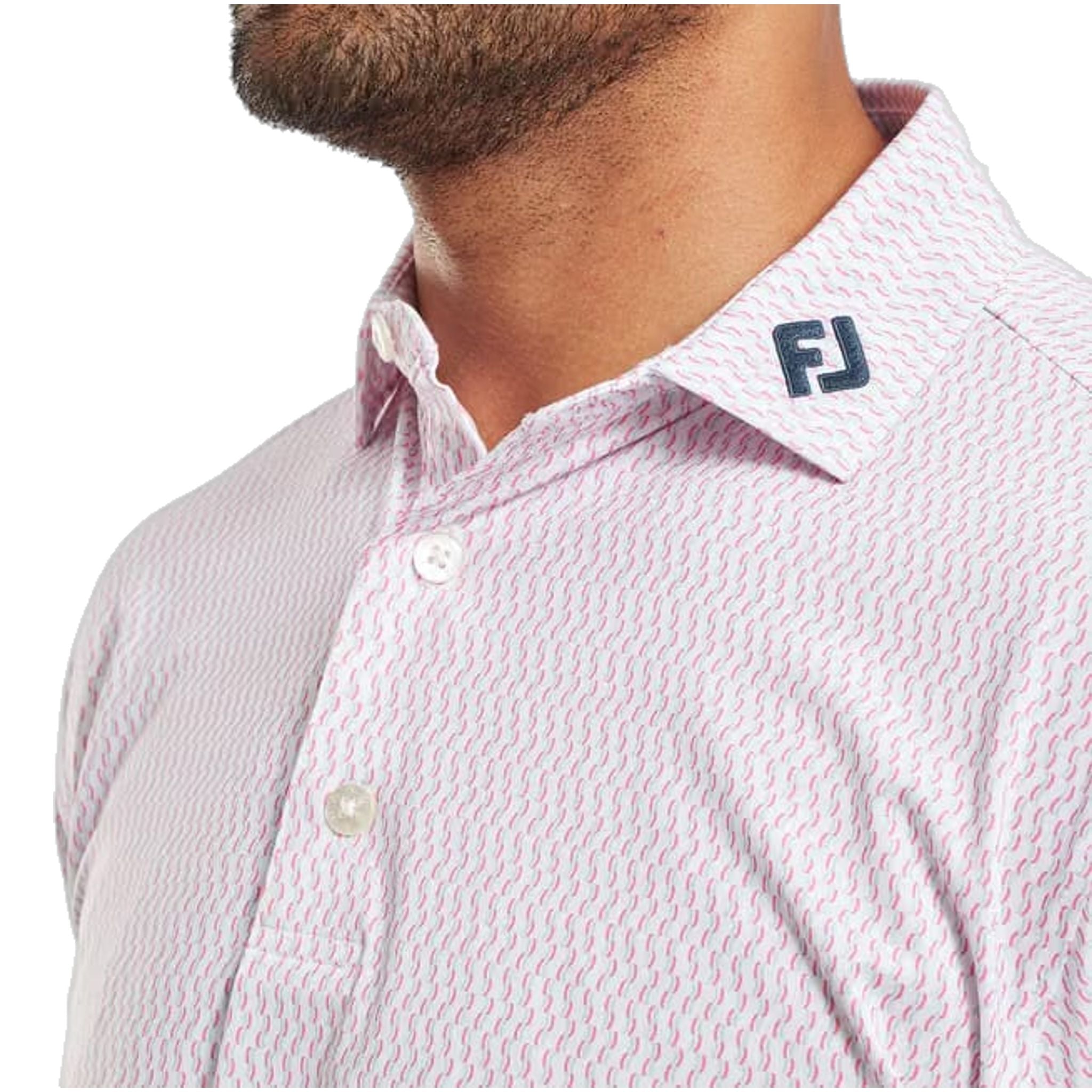 Polo da uomo Footjoy Wiggle Print Lisle