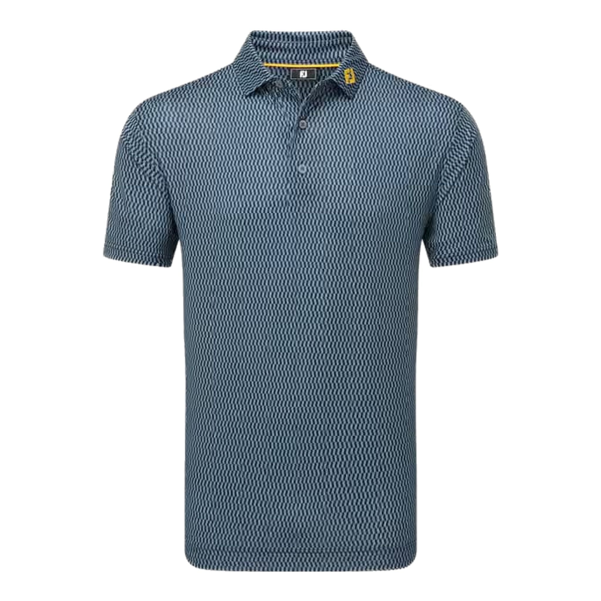 Polo da uomo Footjoy Wiggle Print Lisle