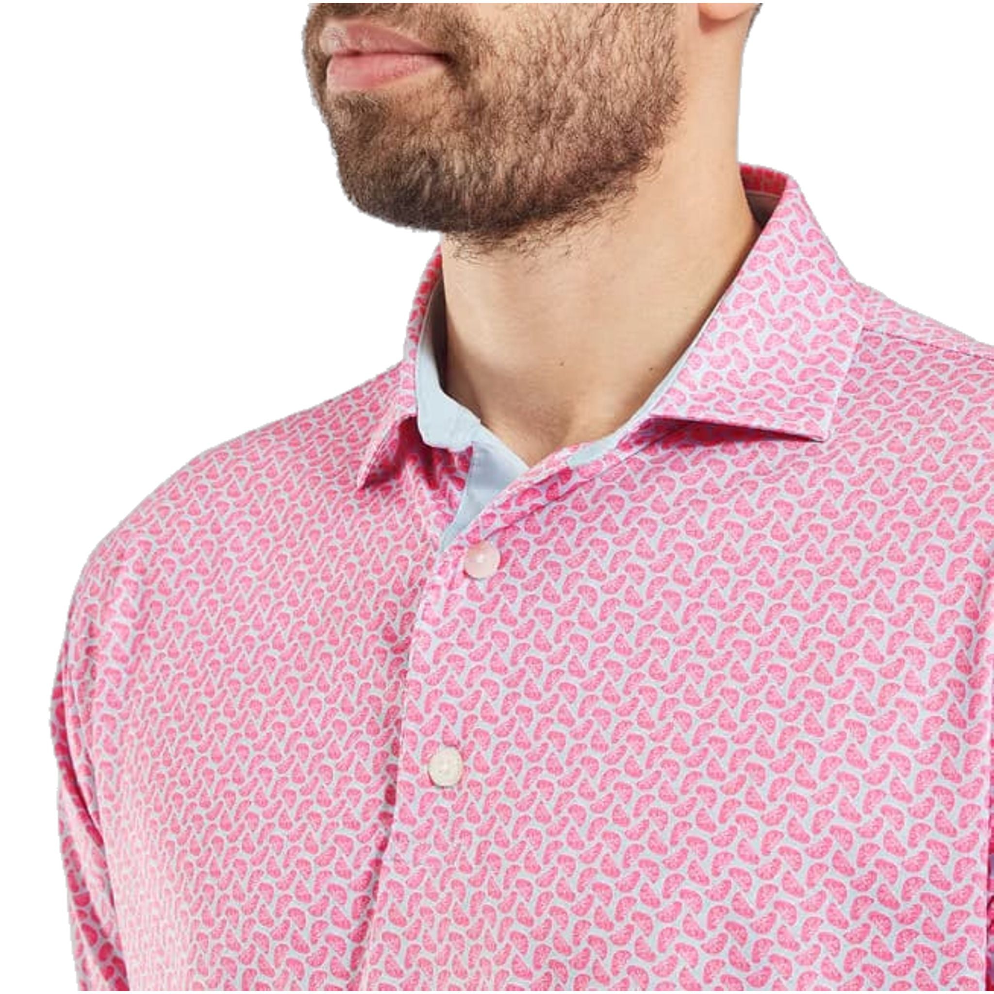 Polo da uomo in filo di Scozia con stampa agrumi Footjoy