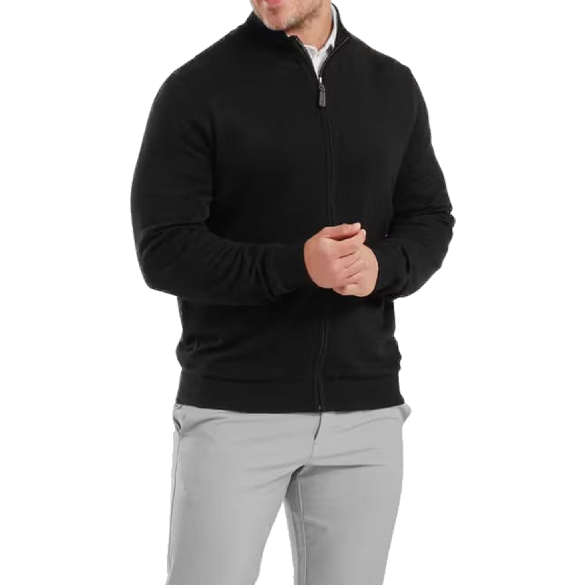 Maglione foderato con zip intera Footjoy drirelease® da uomo