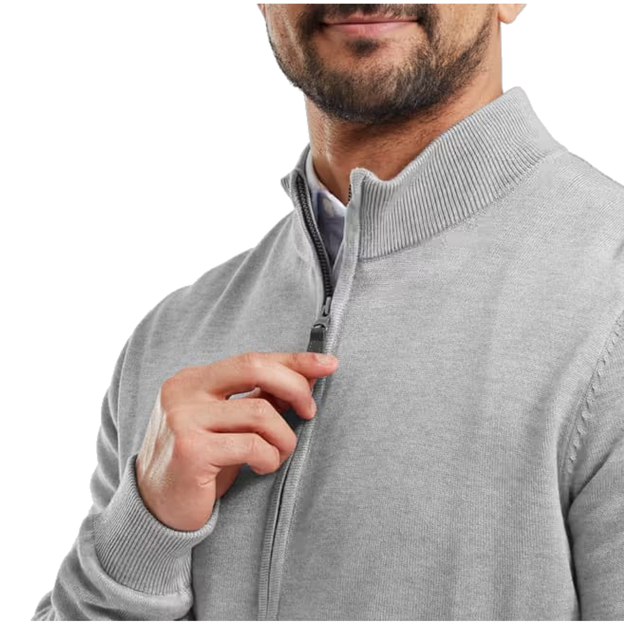Maglione foderato con zip intera Footjoy drirelease® da uomo