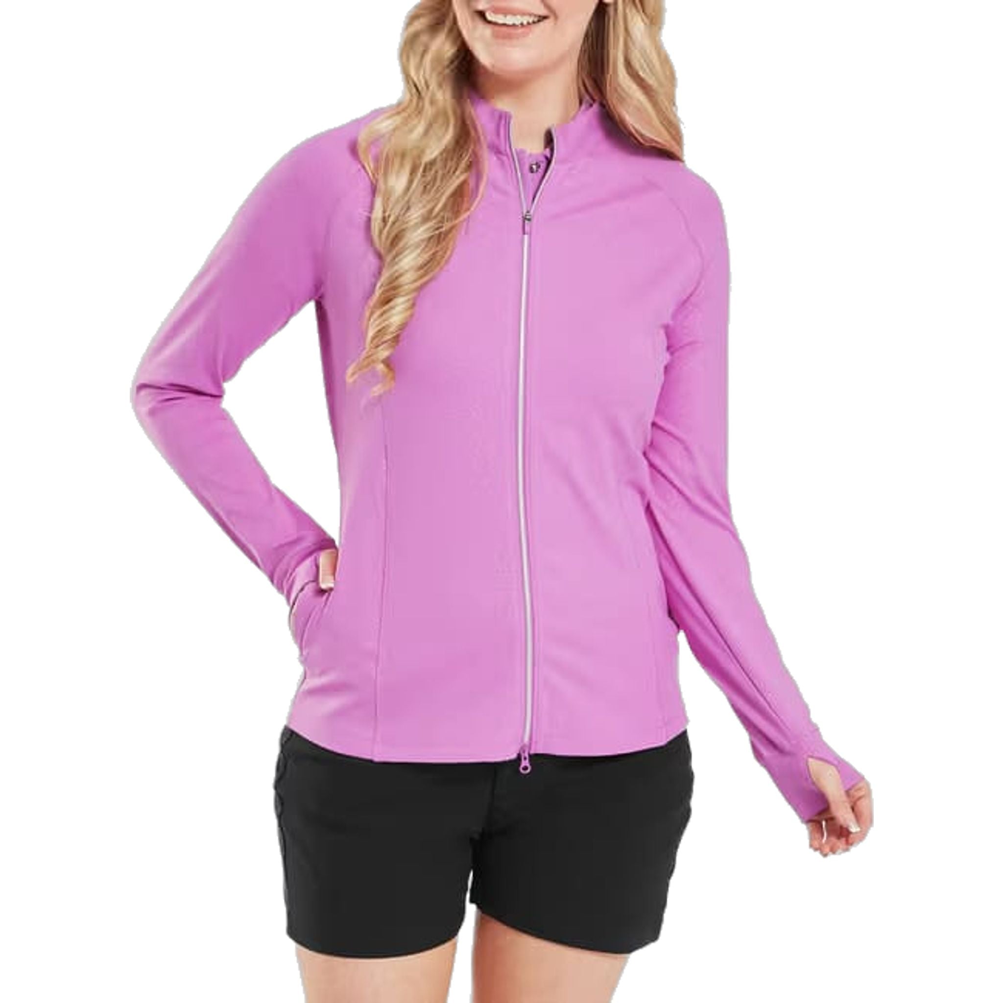 Footjoy Embossed Full-Zip Midlayer da donna