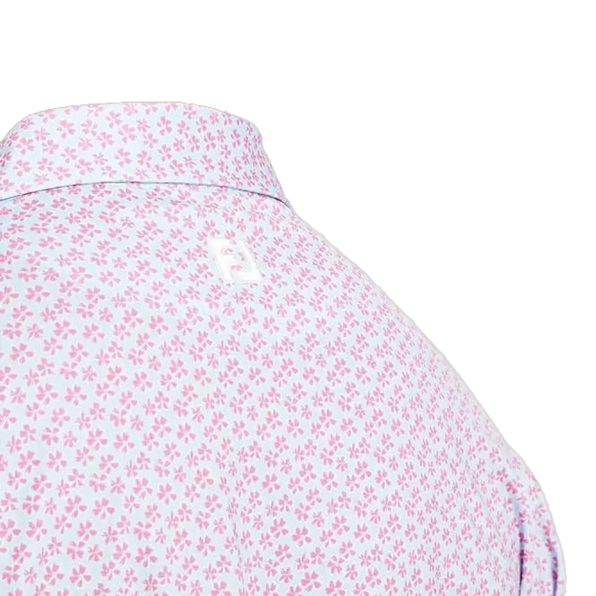 Polo da uomo in filo di Scozia con stampa floreale Footjoy