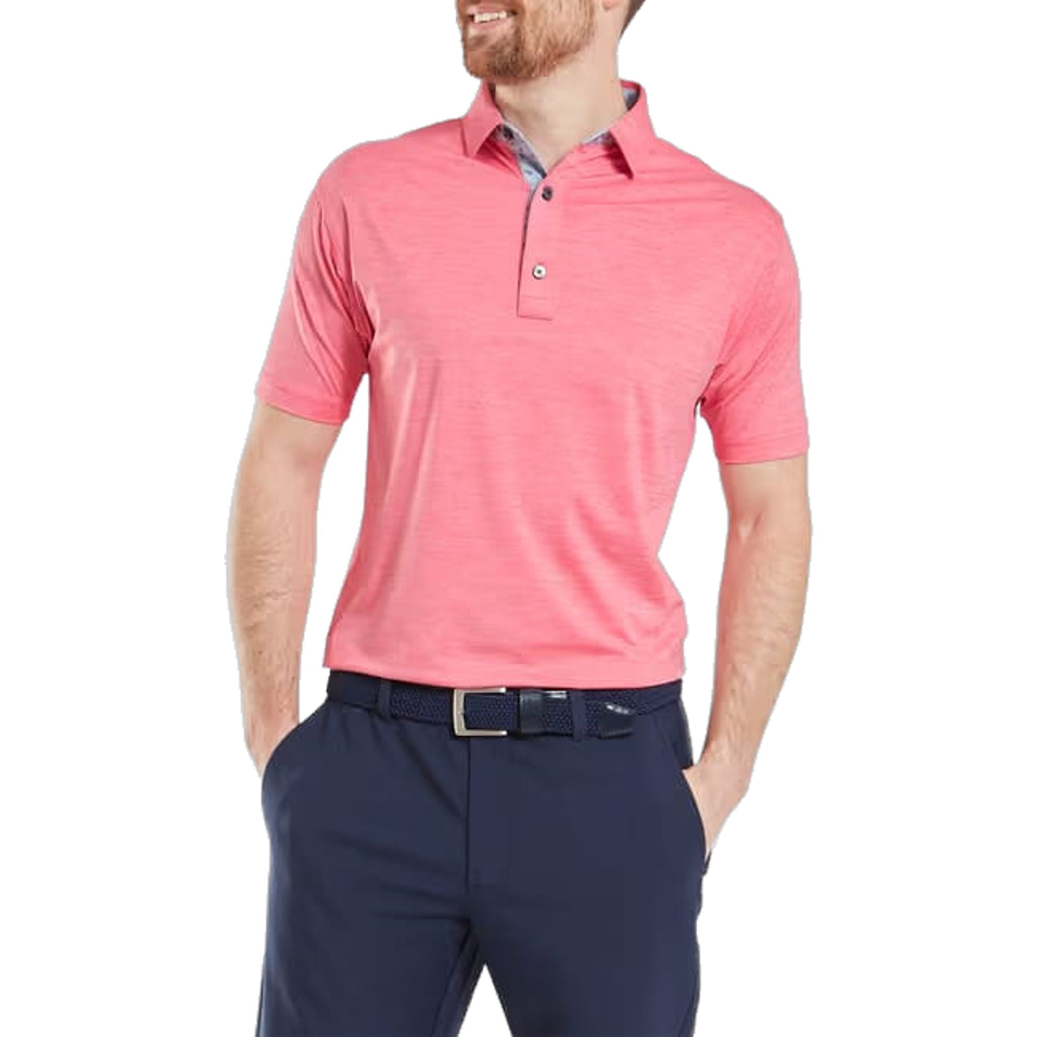 Polo da uomo Footjoy Heather Lisle con finiture