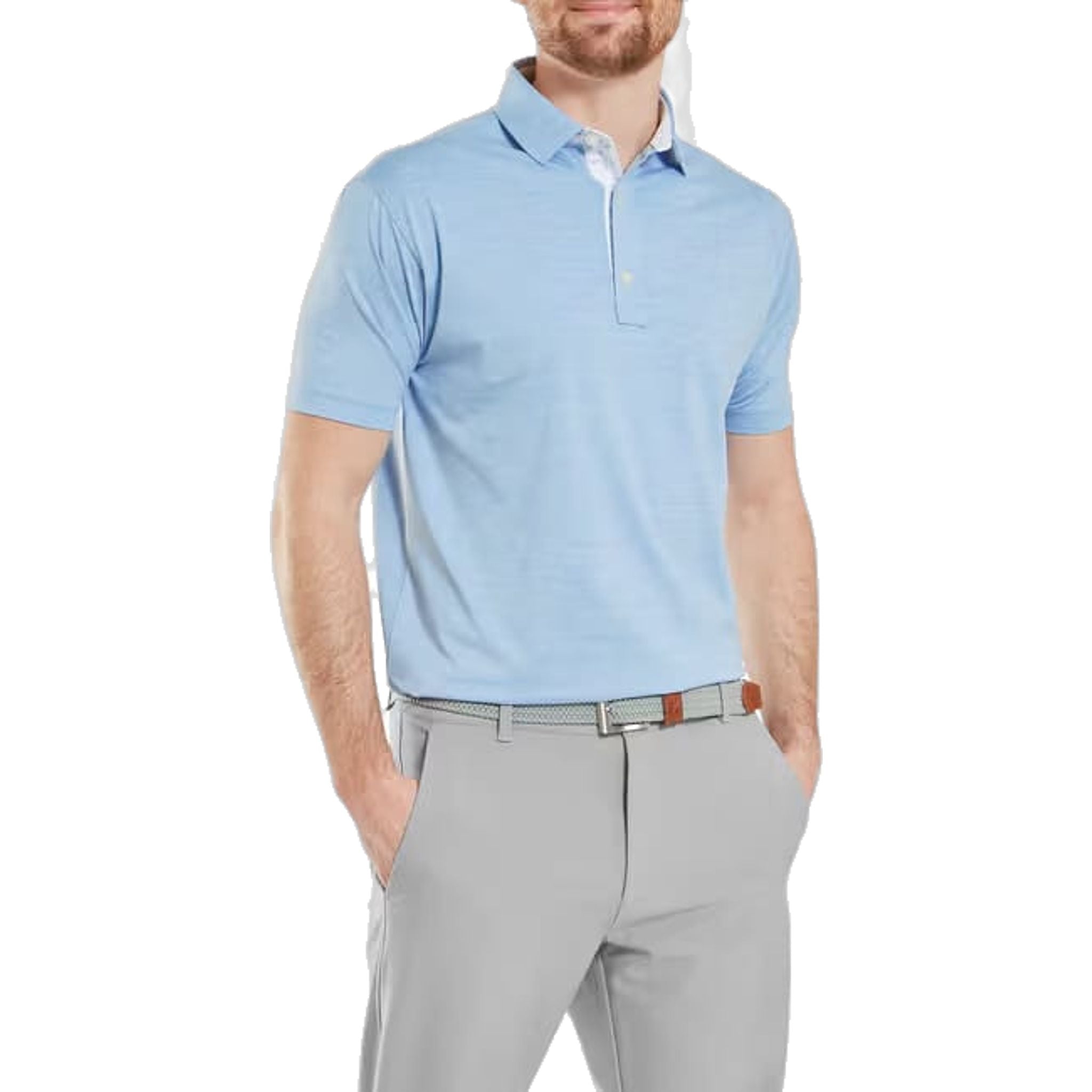 Polo da uomo Footjoy Heather Lisle con finiture