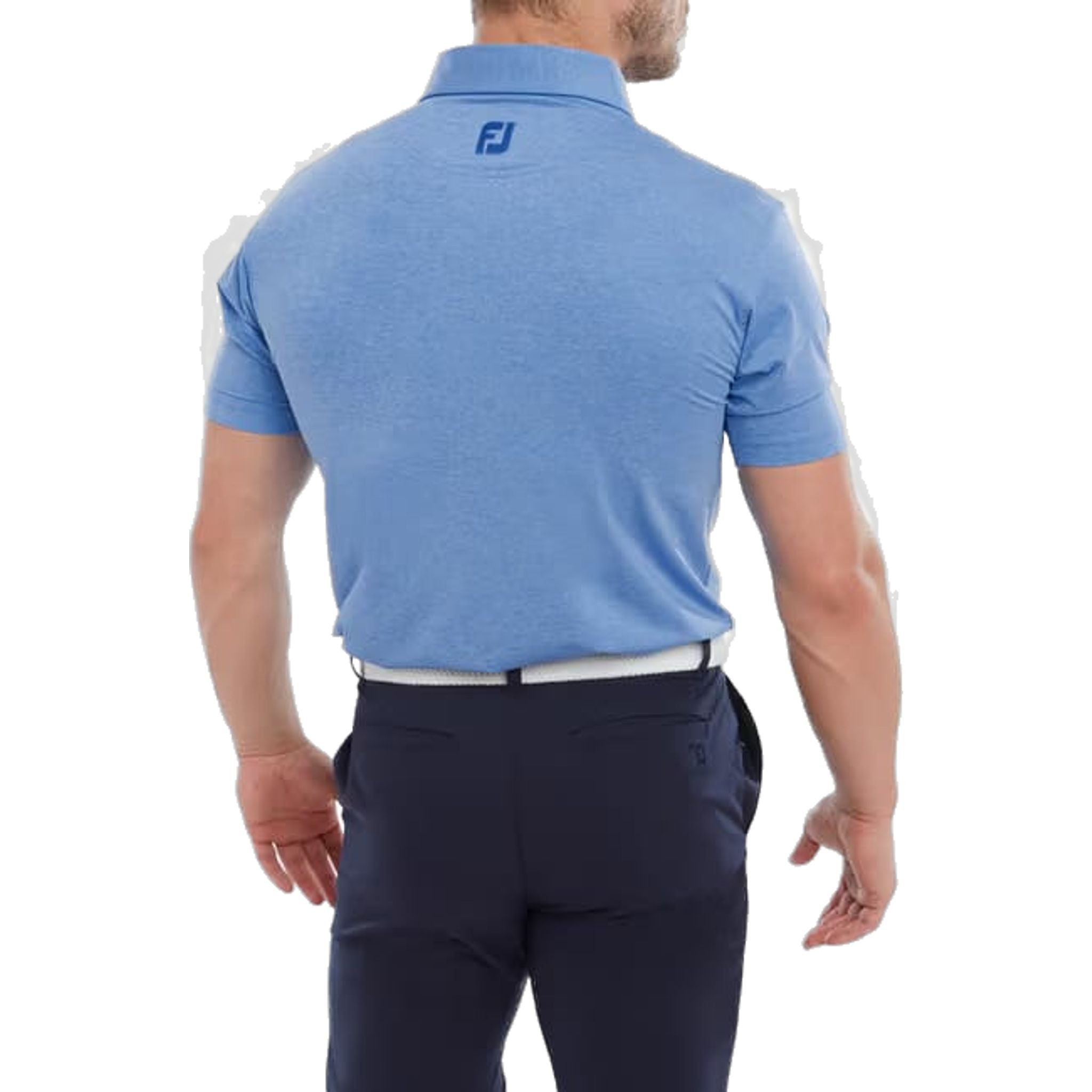 Polo da uomo Footjoy Heather Self Collar Lisle