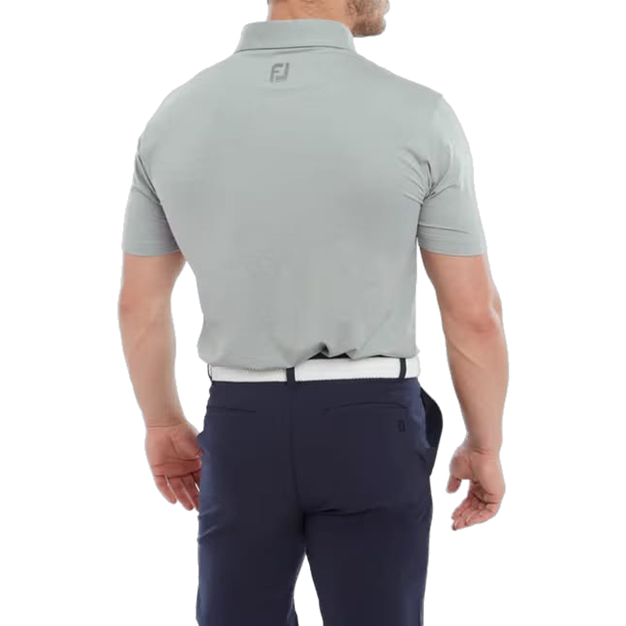 Polo da uomo Footjoy Heather Self Collar Lisle