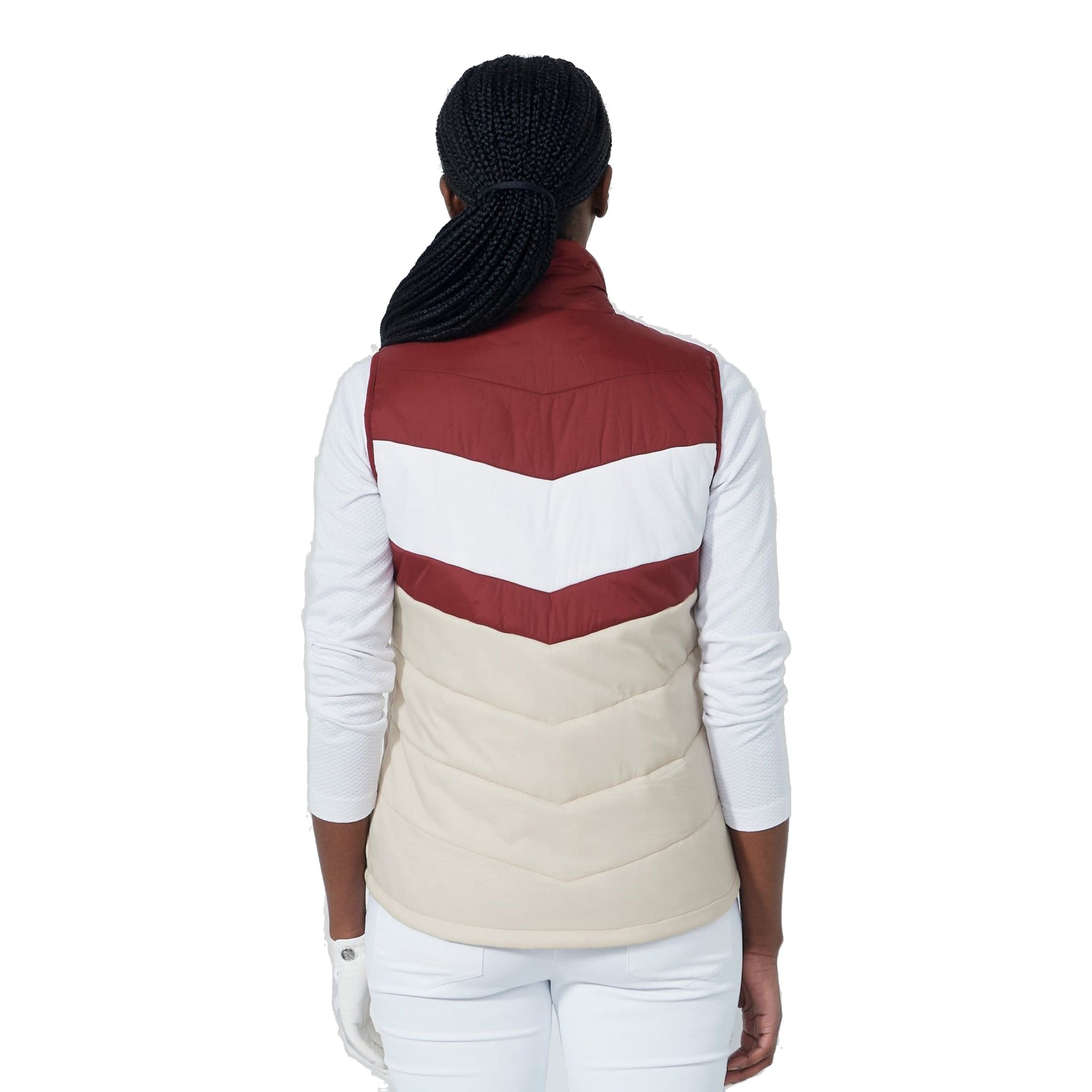 Gilet imbottito a righe da donna Daily Sports