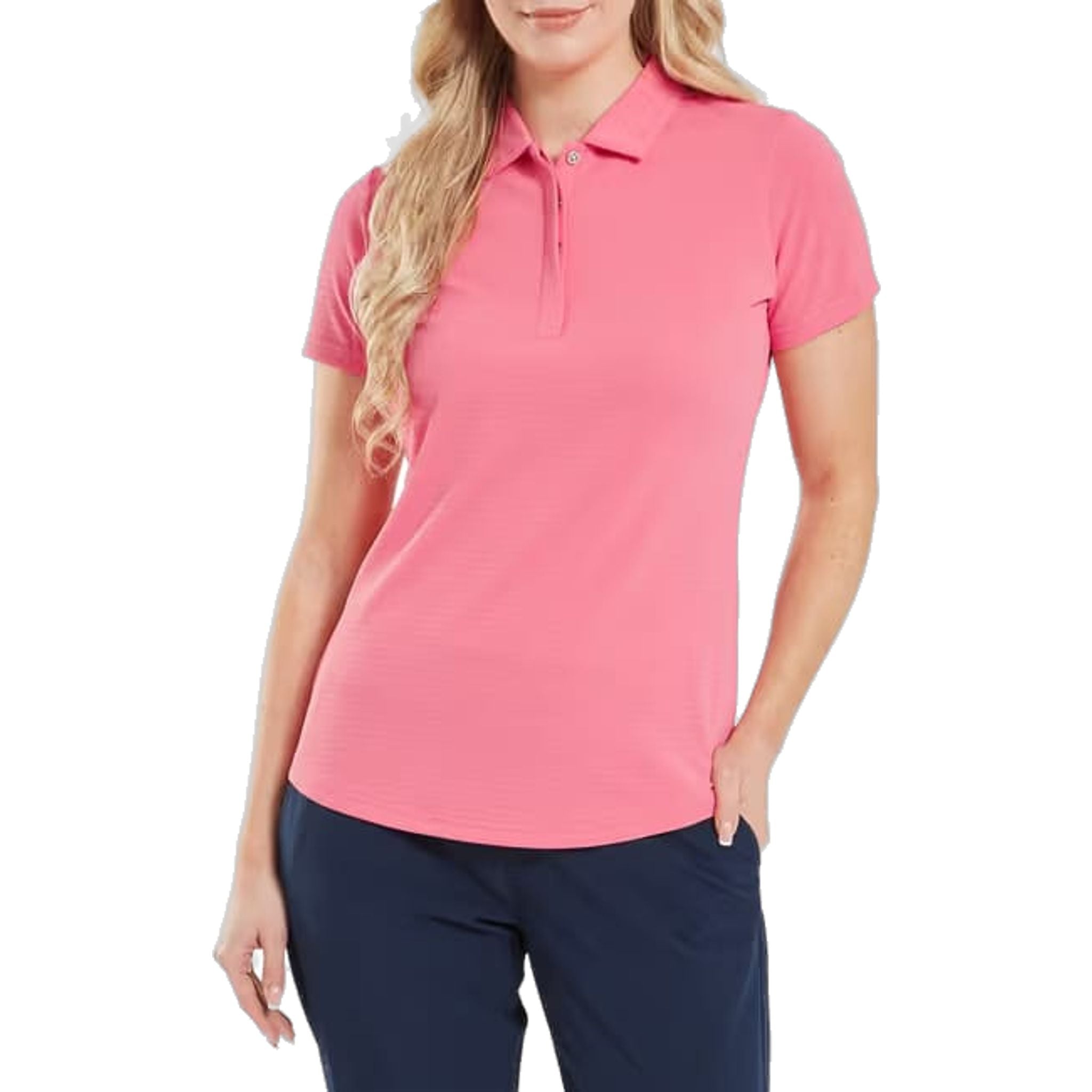 Polo da donna Footjoy Jacquard SS