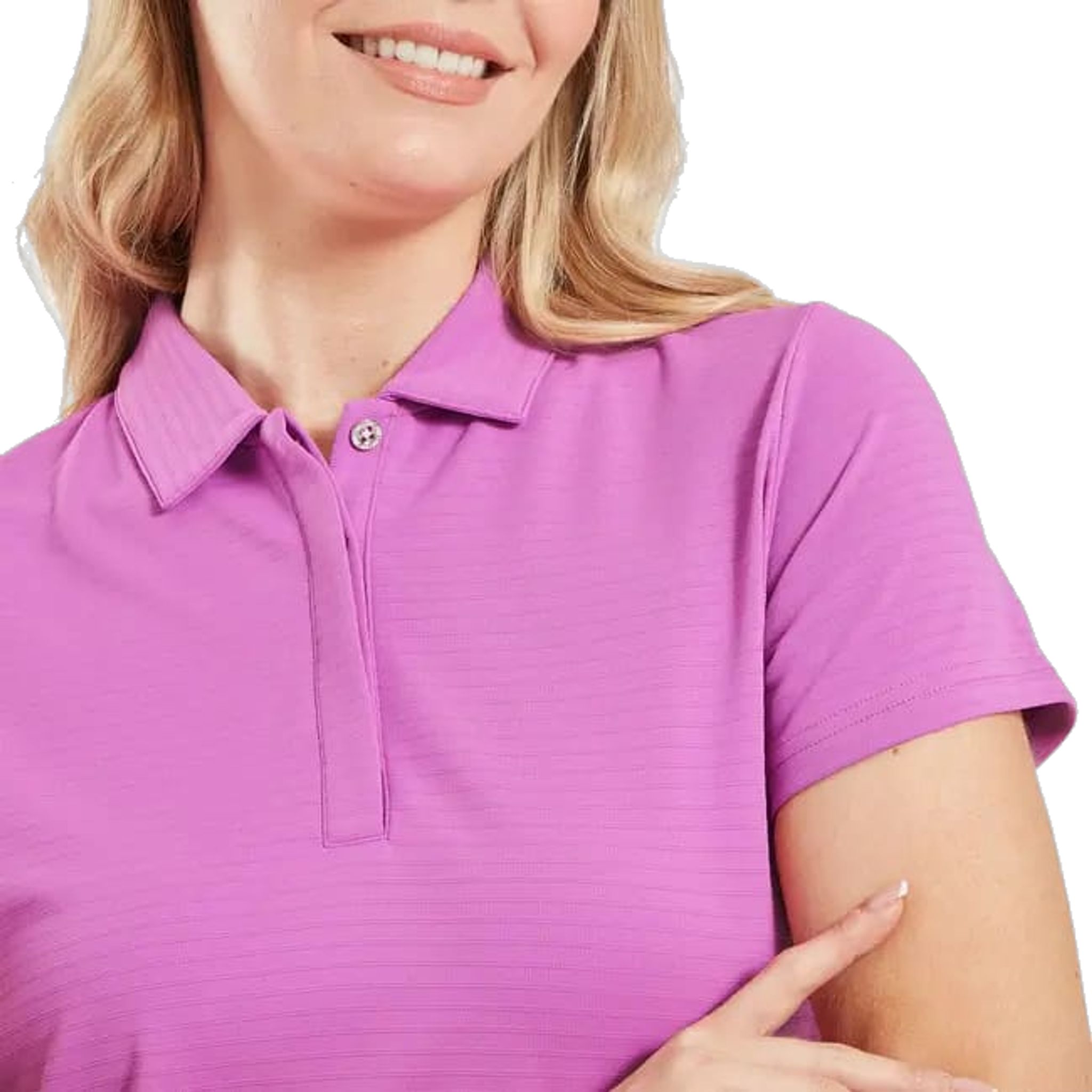 Polo da donna Footjoy Jacquard SS