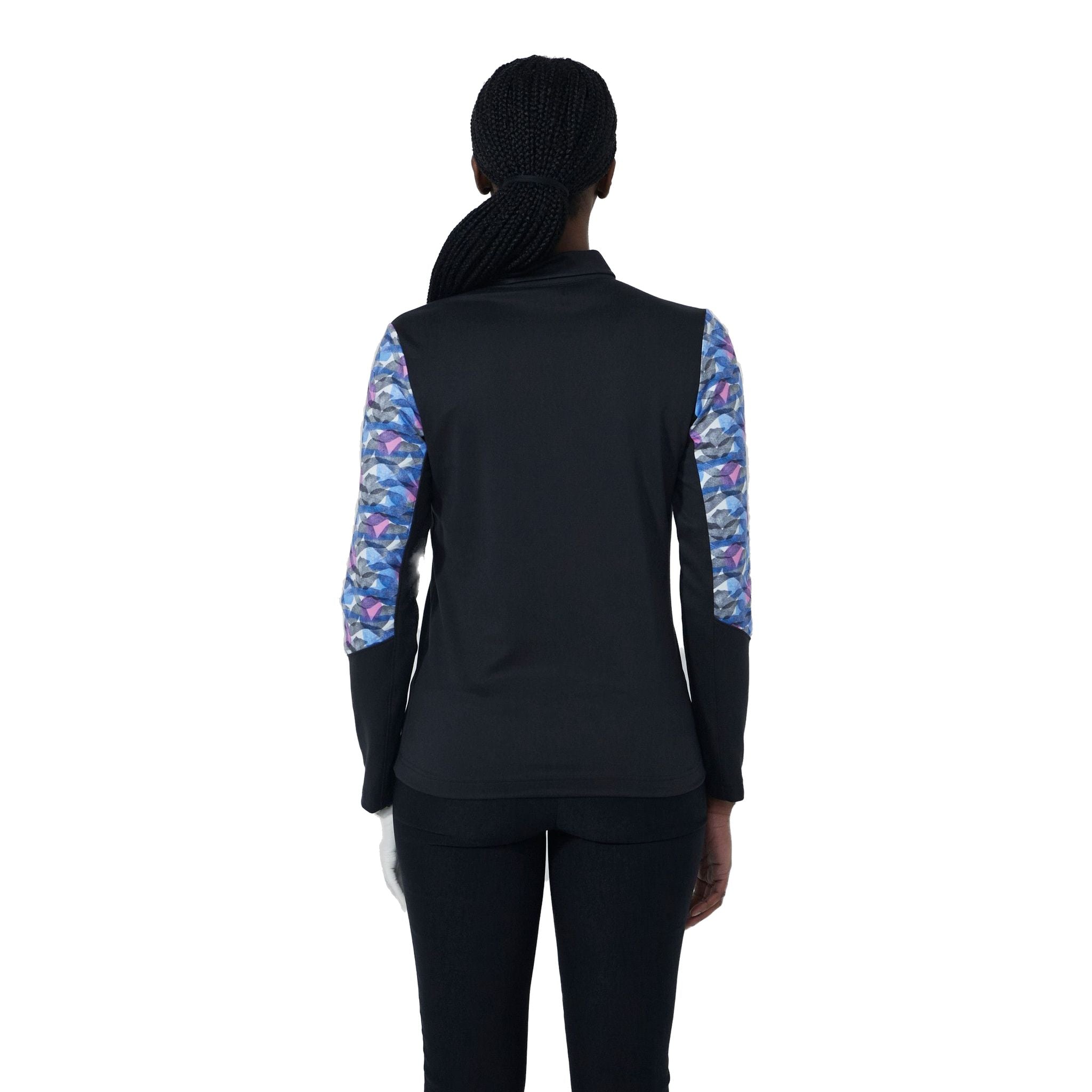 Polo da donna con stampa sportiva quotidiana color pesca