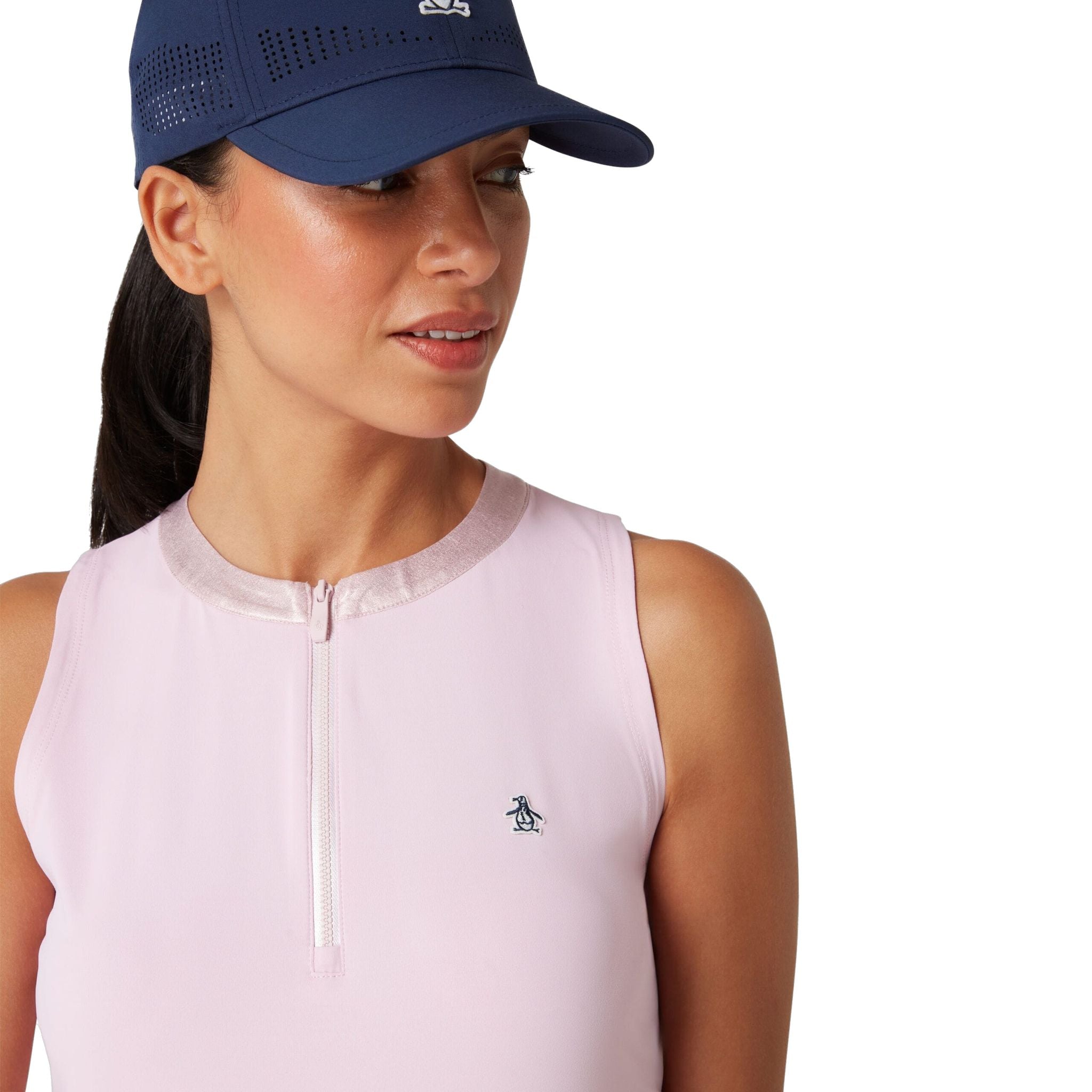 Camicia da donna con motivo a blocchi di colore "Pinguino originale"