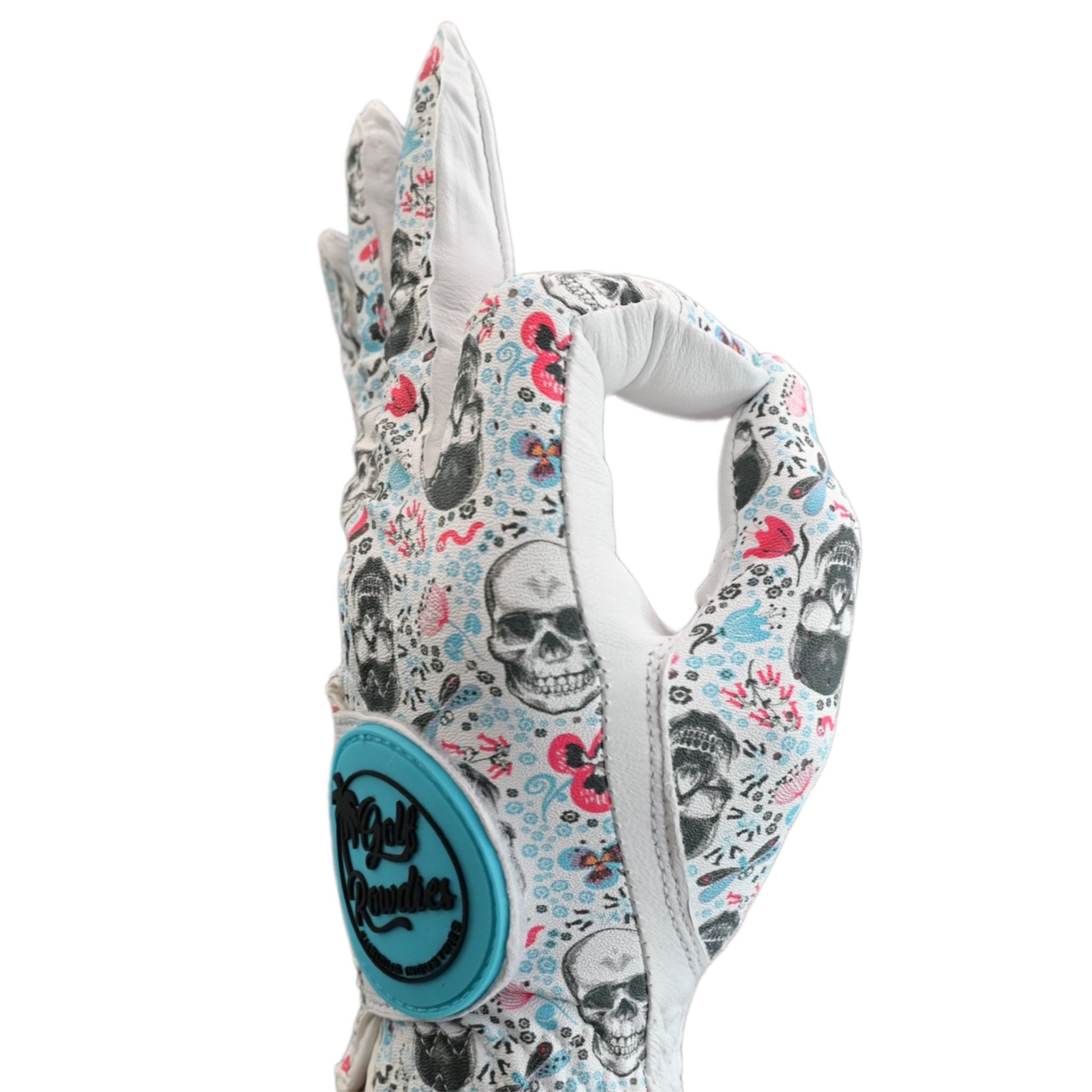Guanto da uomo Golf Rowdies Skull