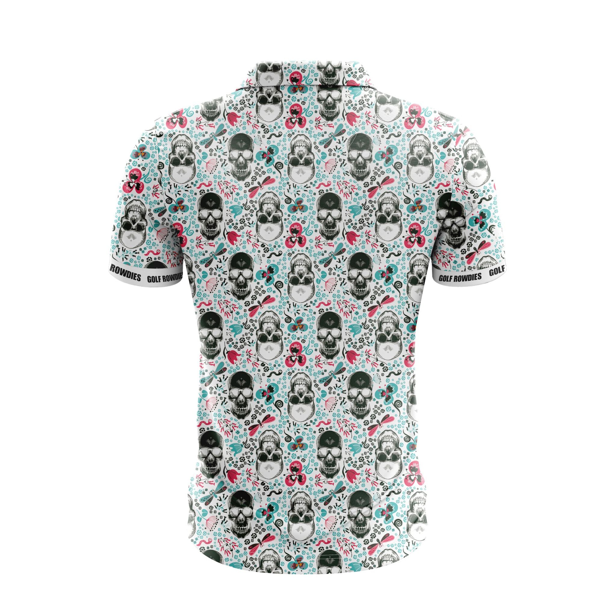 Polo da uomo Golf Rowdies Skull