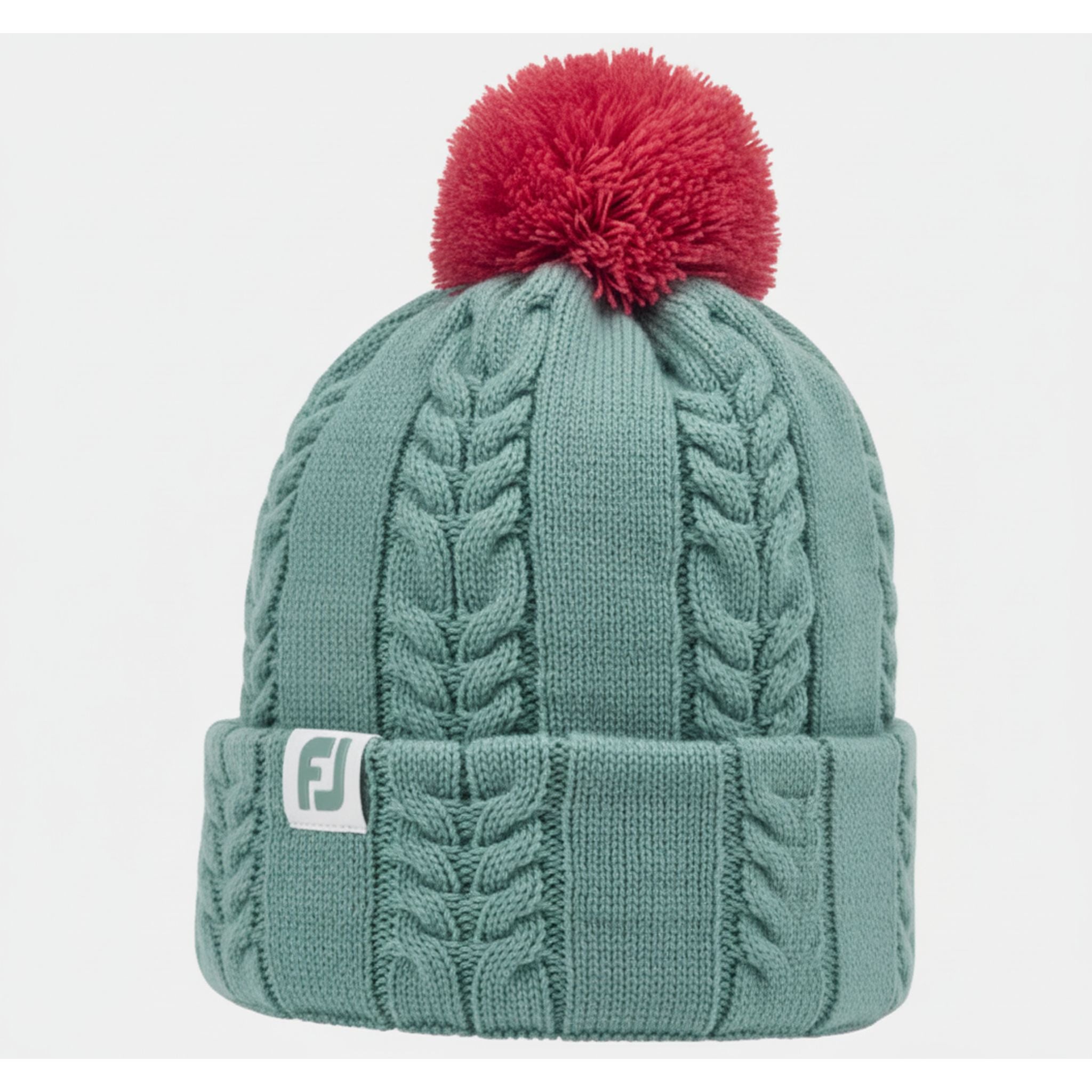 Footjoy Hood Bobble Cableknit Grigio/Rosa Donna Taglia unica Donna