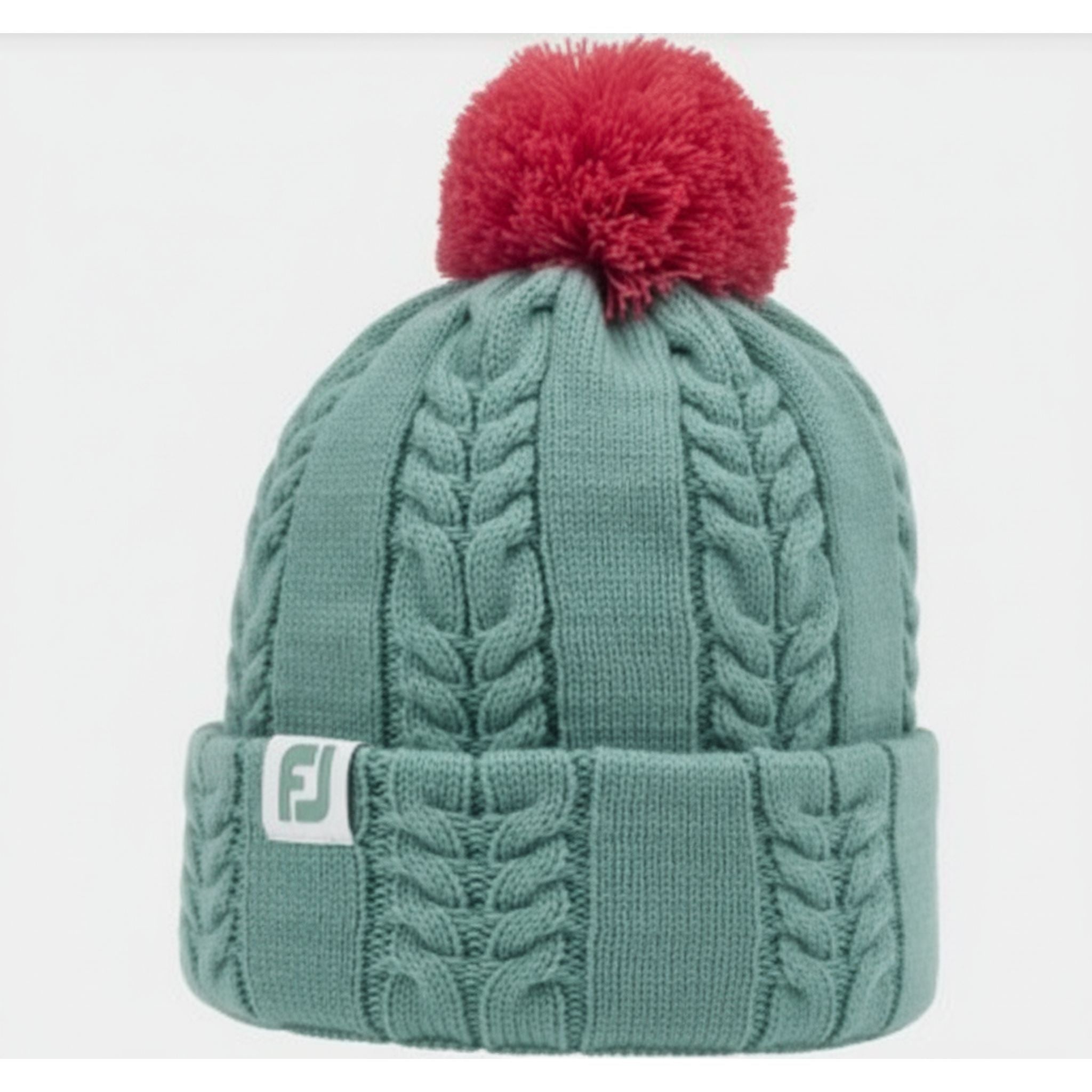 Footjoy Hood Bobble Cableknit Grigio/Rosa Donna Taglia unica Donna