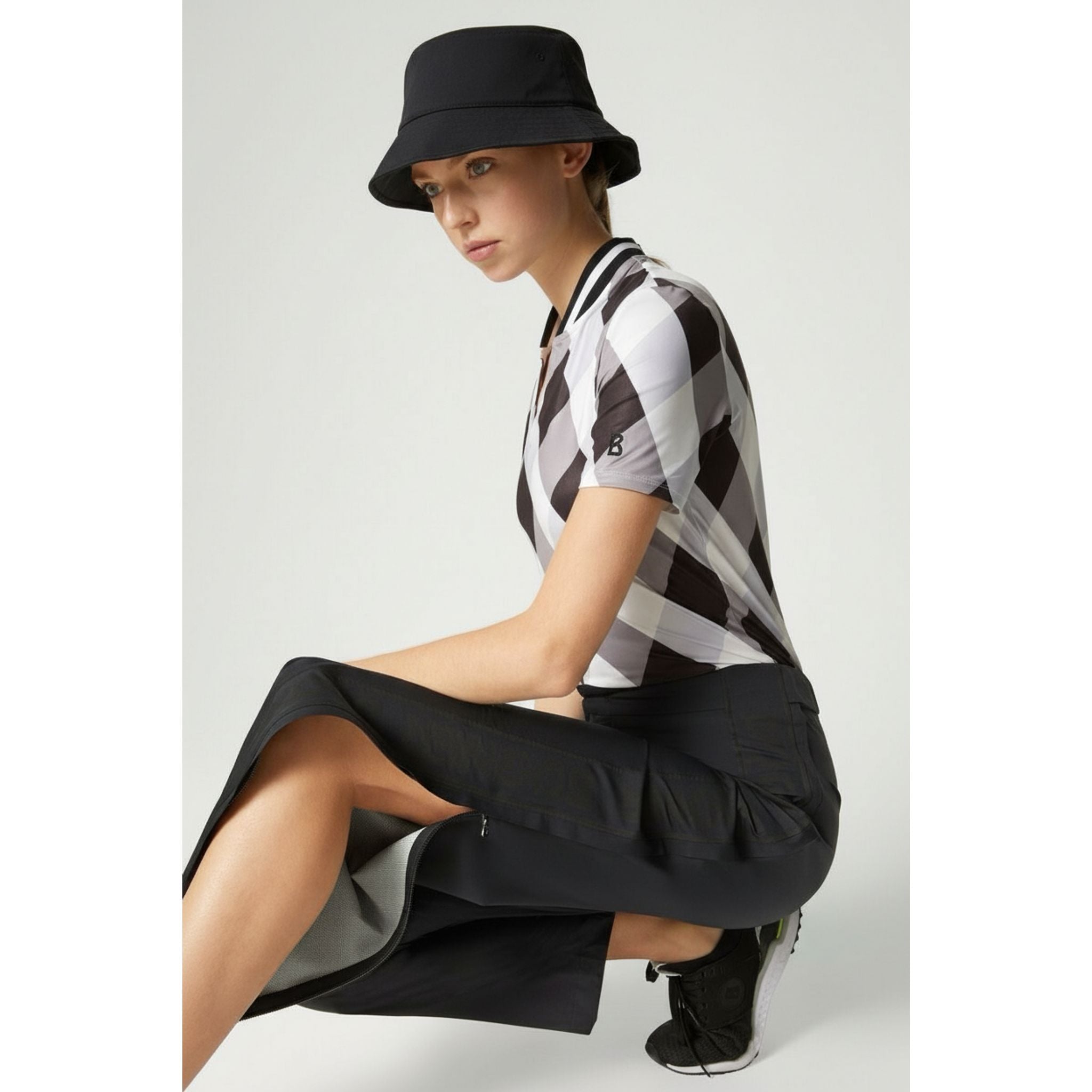 Pantaloni antipioggia Bogner W Raina-T neri taglia 42 da donna