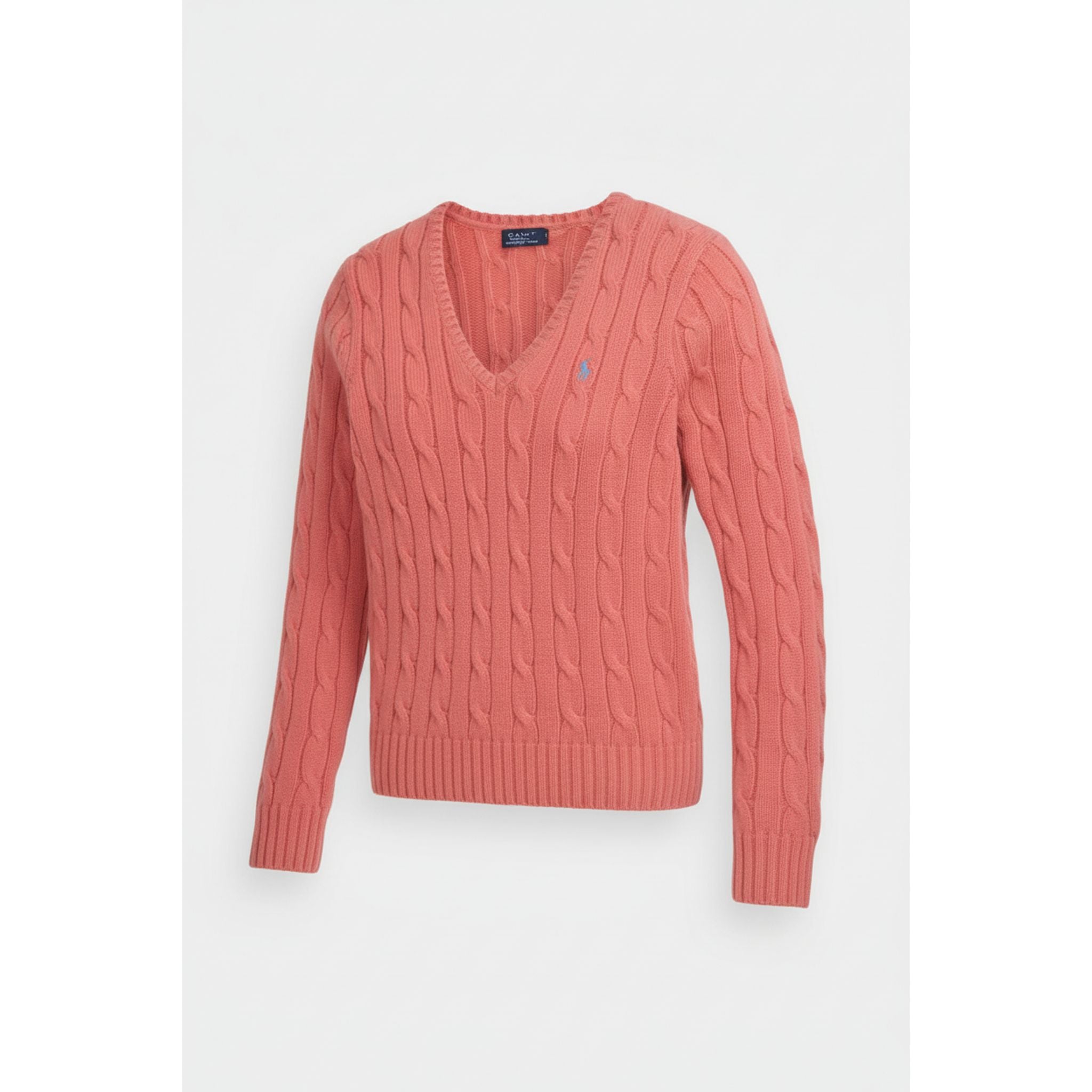 Maglione a maniche lunghe con scollo a V Ralph Lauren da donna