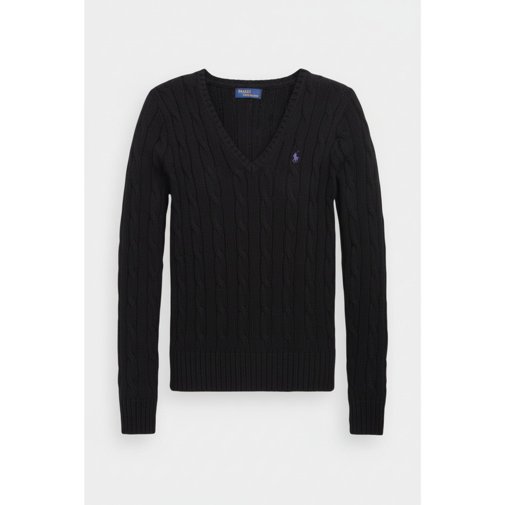 Maglione a maniche lunghe con scollo a V Ralph Lauren da donna