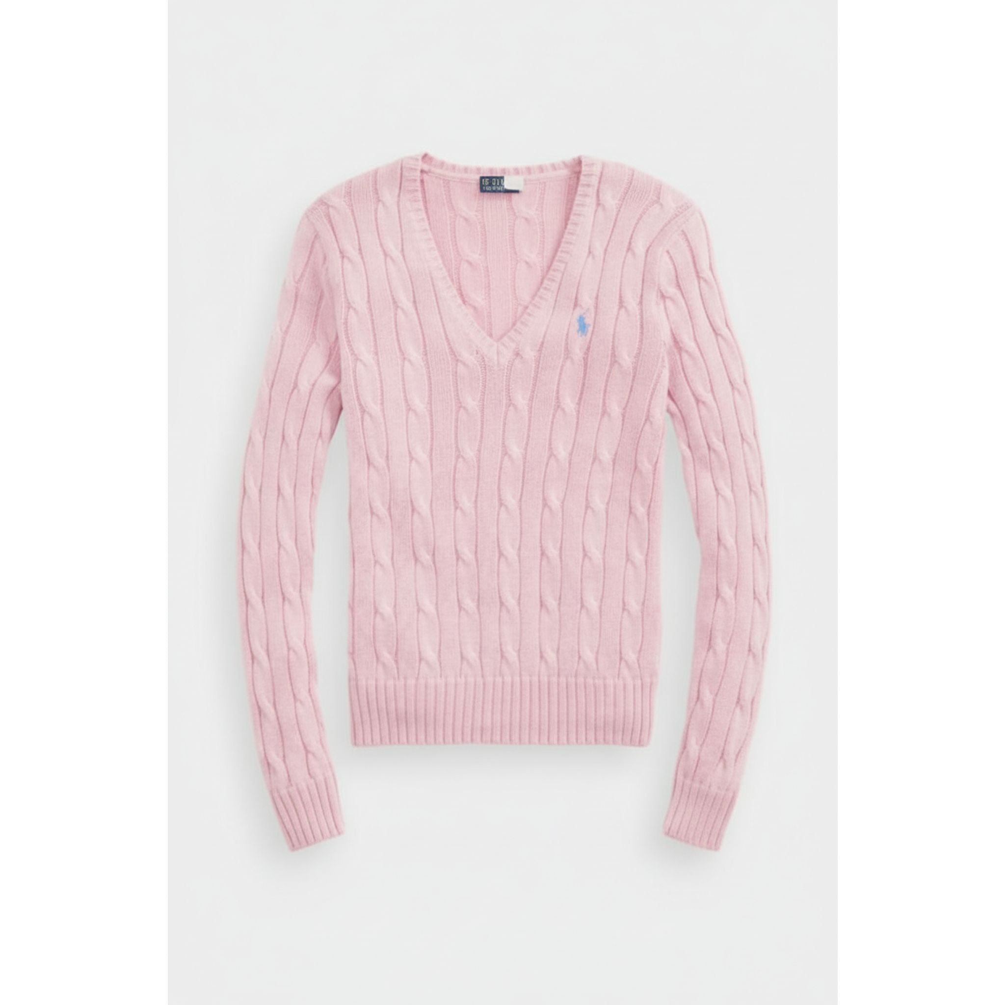 Maglione a maniche lunghe con scollo a V Ralph Lauren da donna