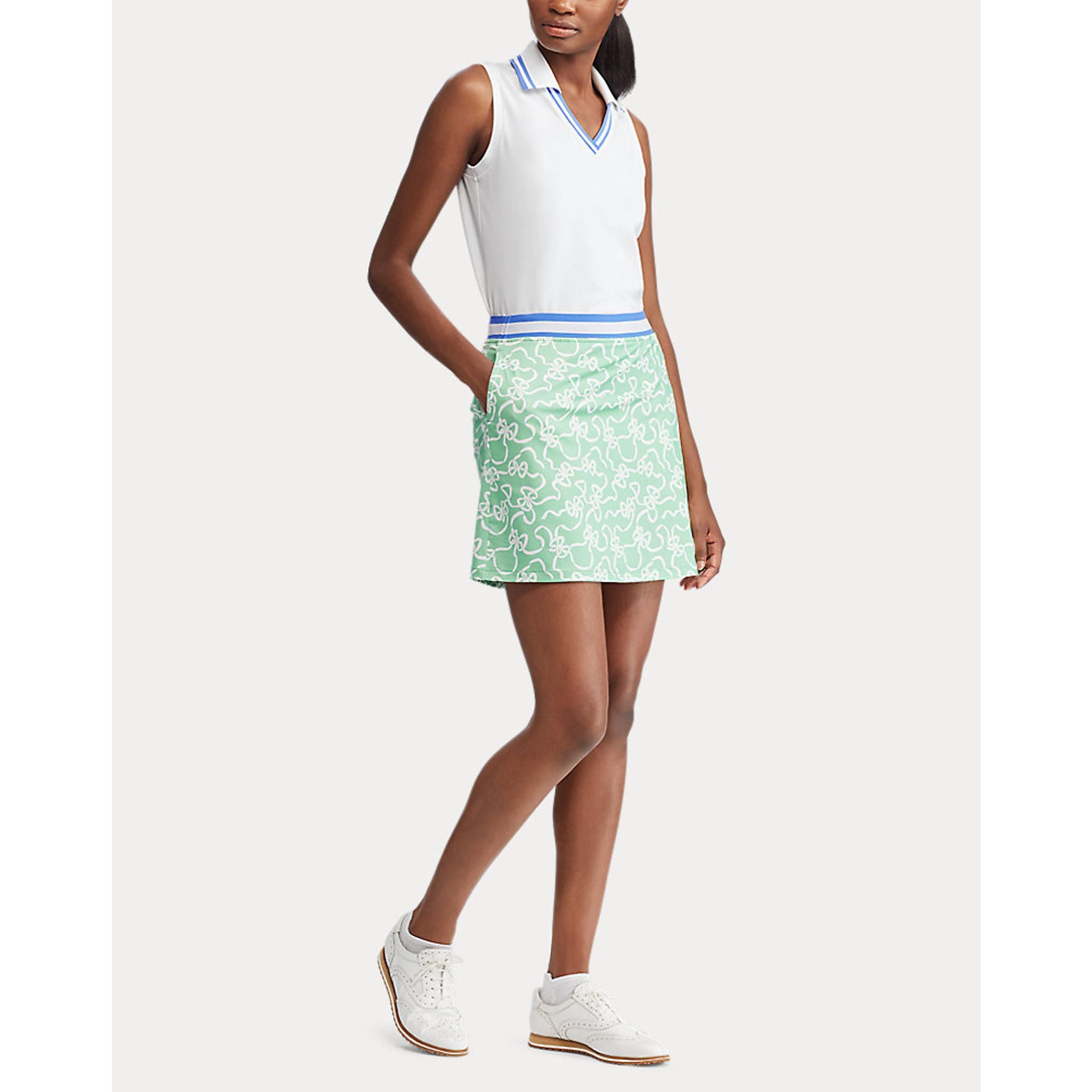 Polo da golf in maglia senza maniche Ralph Lauren S/L Cricket da donna