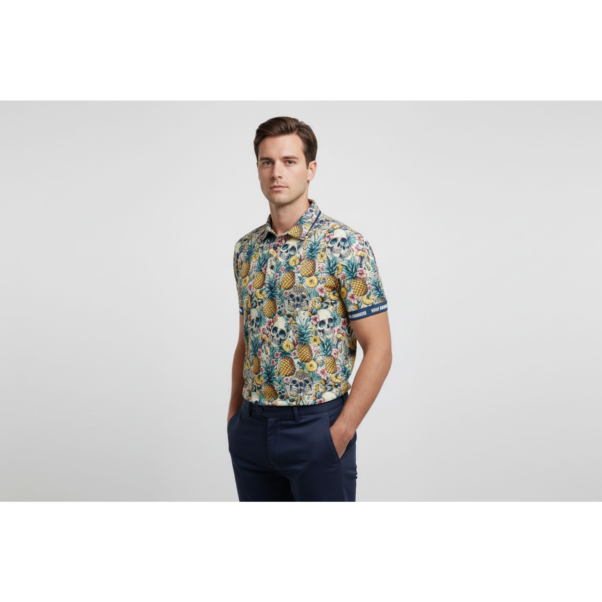 Polo da uomo Golf Rowdies Pineapple