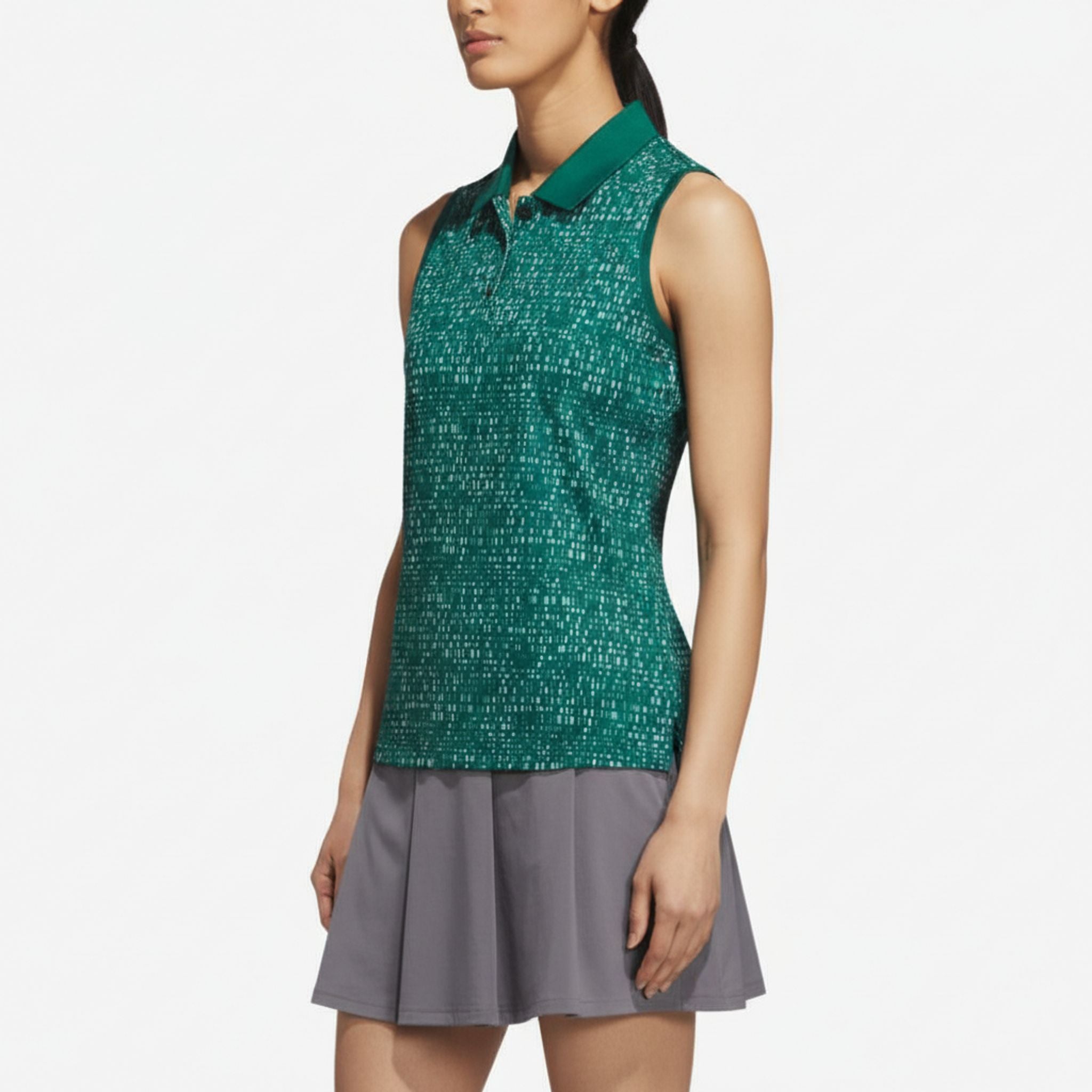 Adidas Ultimate365 Printed Sleeveless Polo Damen