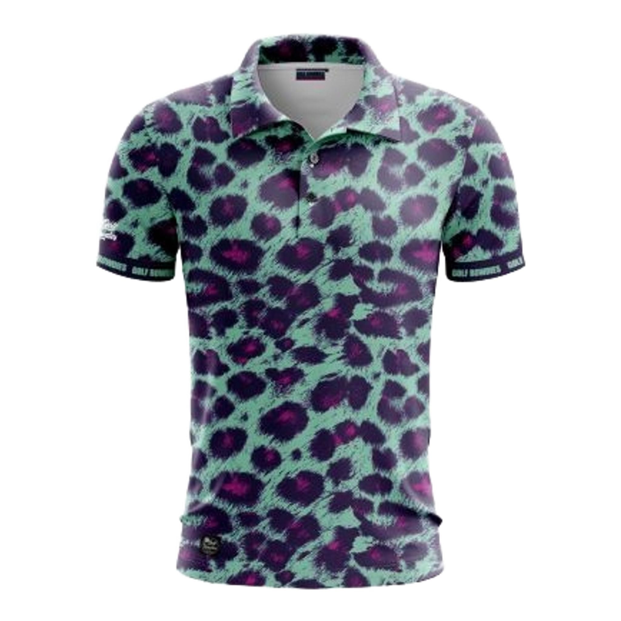 Polo da uomo Golf Rowdies Leopard