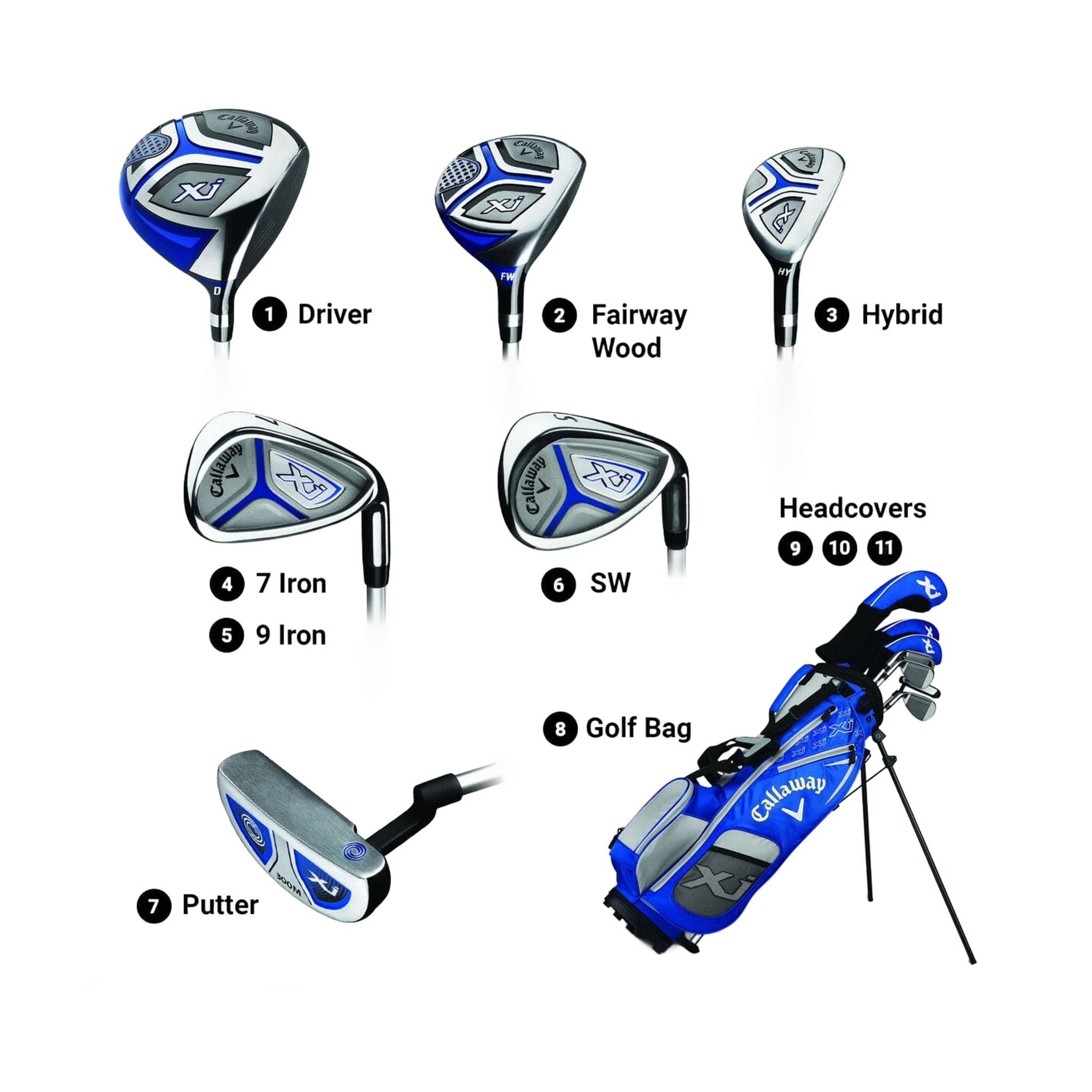 Callaway XJ Set completo per ragazzi e uomini