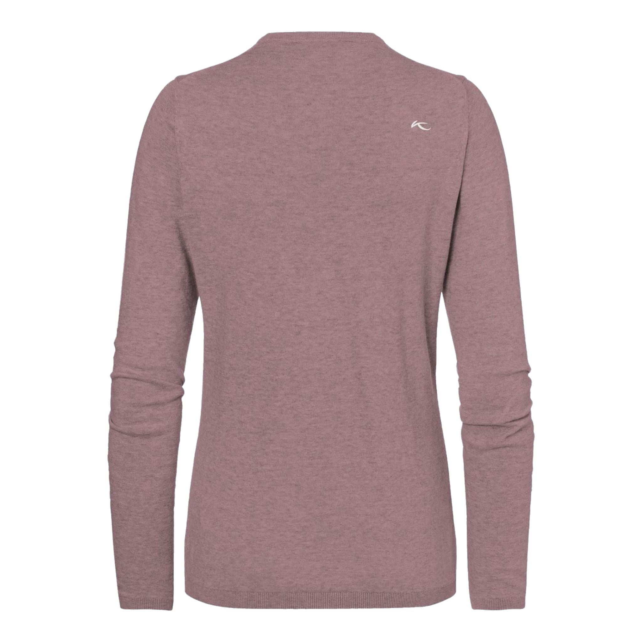 Kjus Pullover V-neck W Kicki Rosa Reef Melange Donna