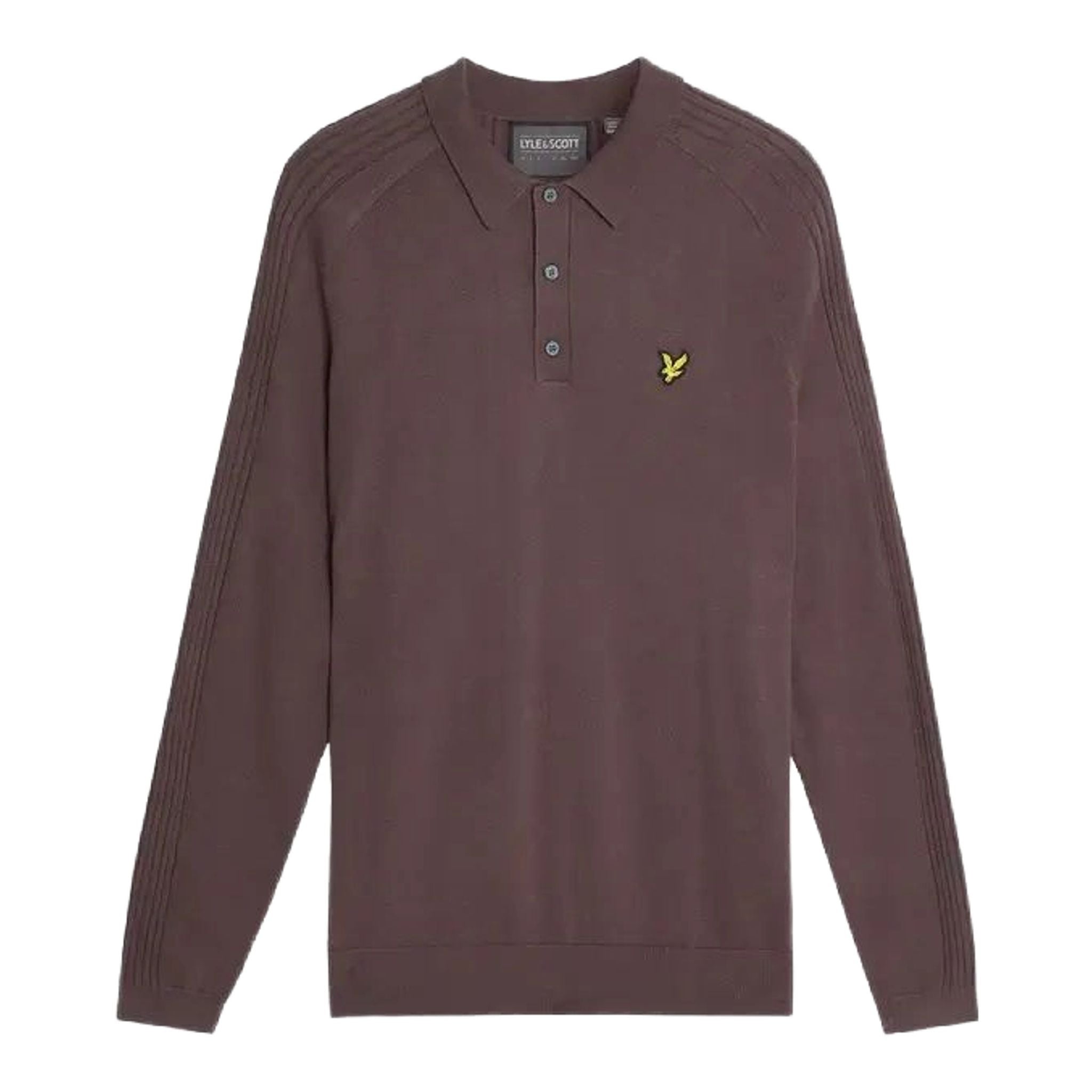 Polo da golf a maniche lunghe in maglia Lyle & Scott da uomo