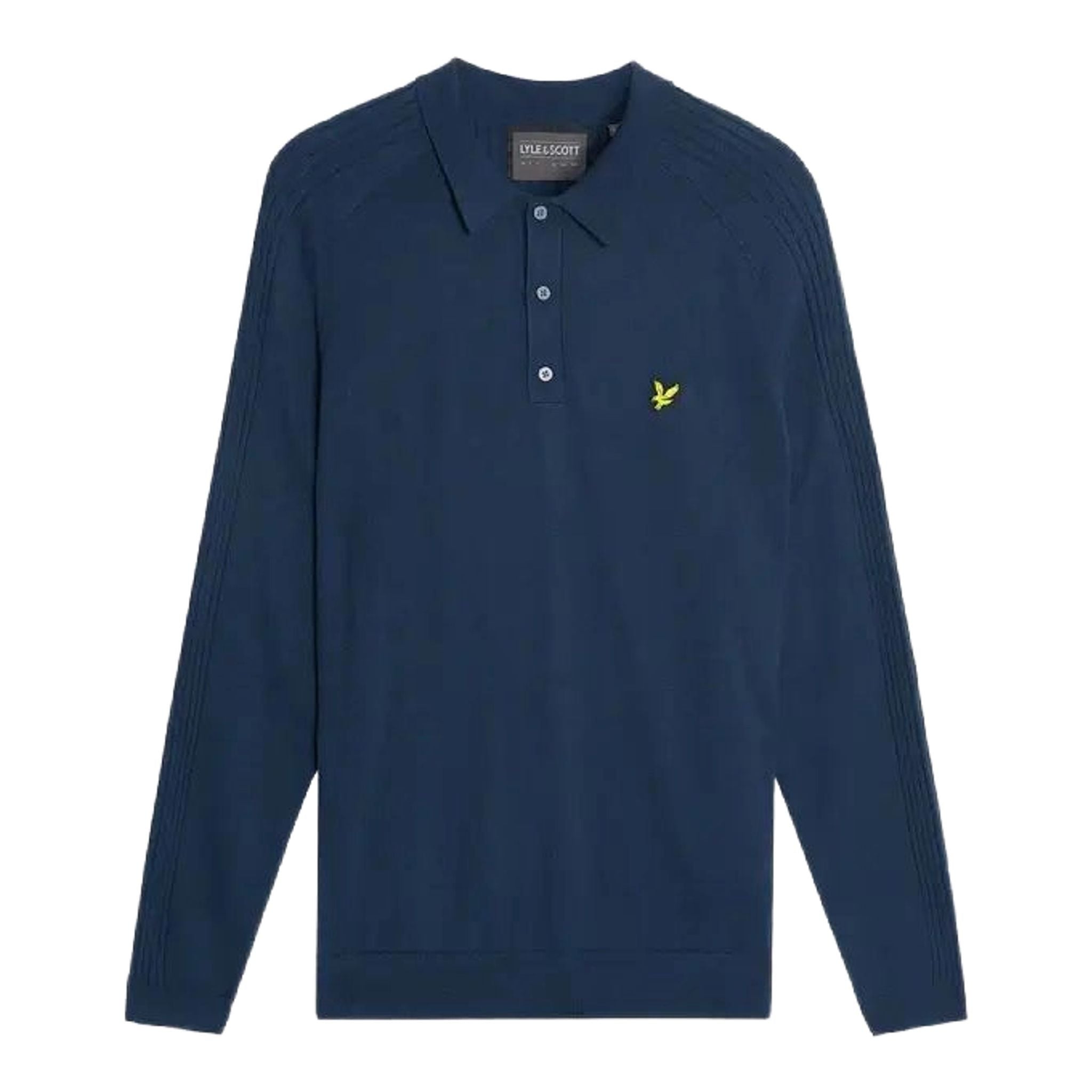 Polo da golf a maniche lunghe in maglia Lyle & Scott da uomo