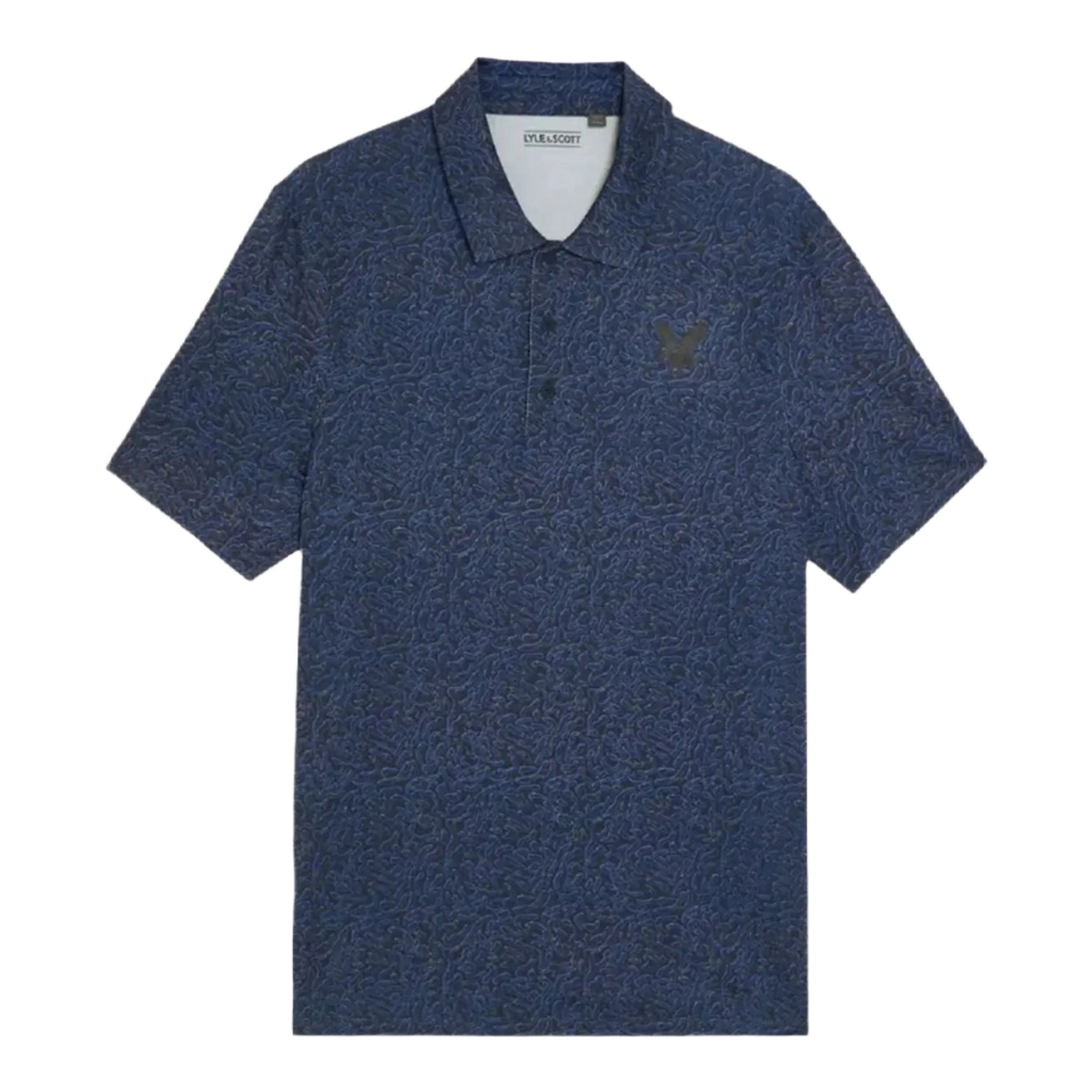 Polo da uomo Lyle & Scott Golf Micro Contour Printed