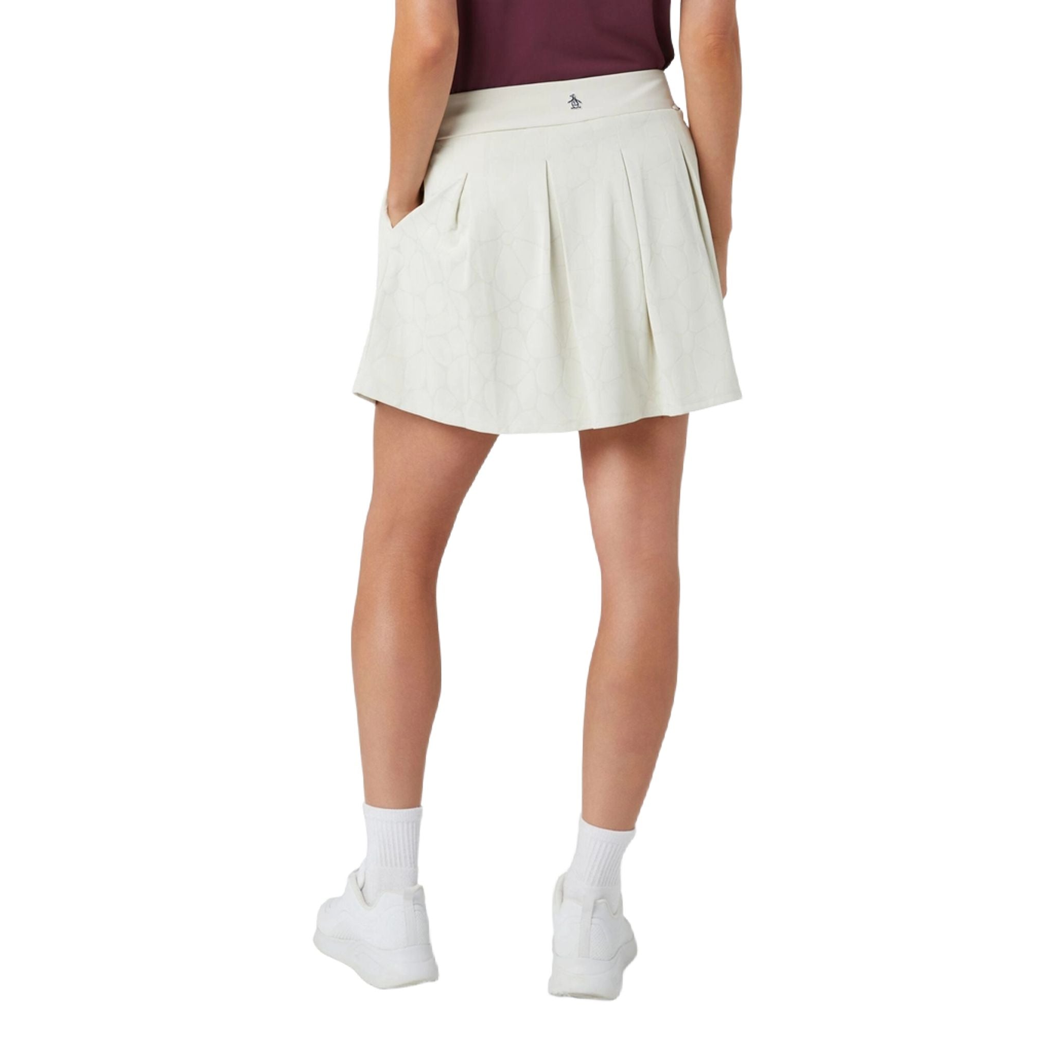 Gonna-pantalone floreale con taglio laser Original Penguin da donna