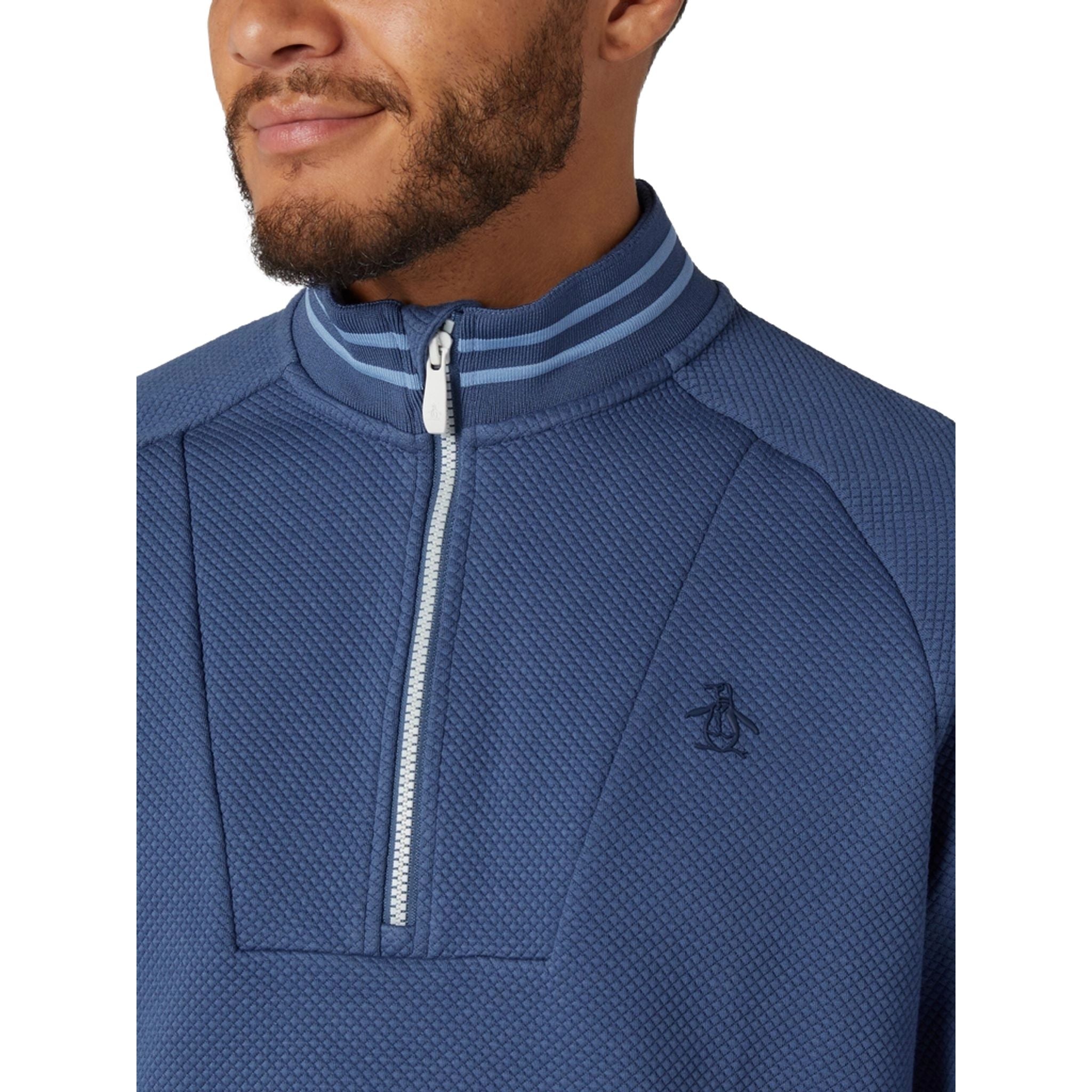 Pullover da uomo Original Penguin Midweight con cerniera 1/4