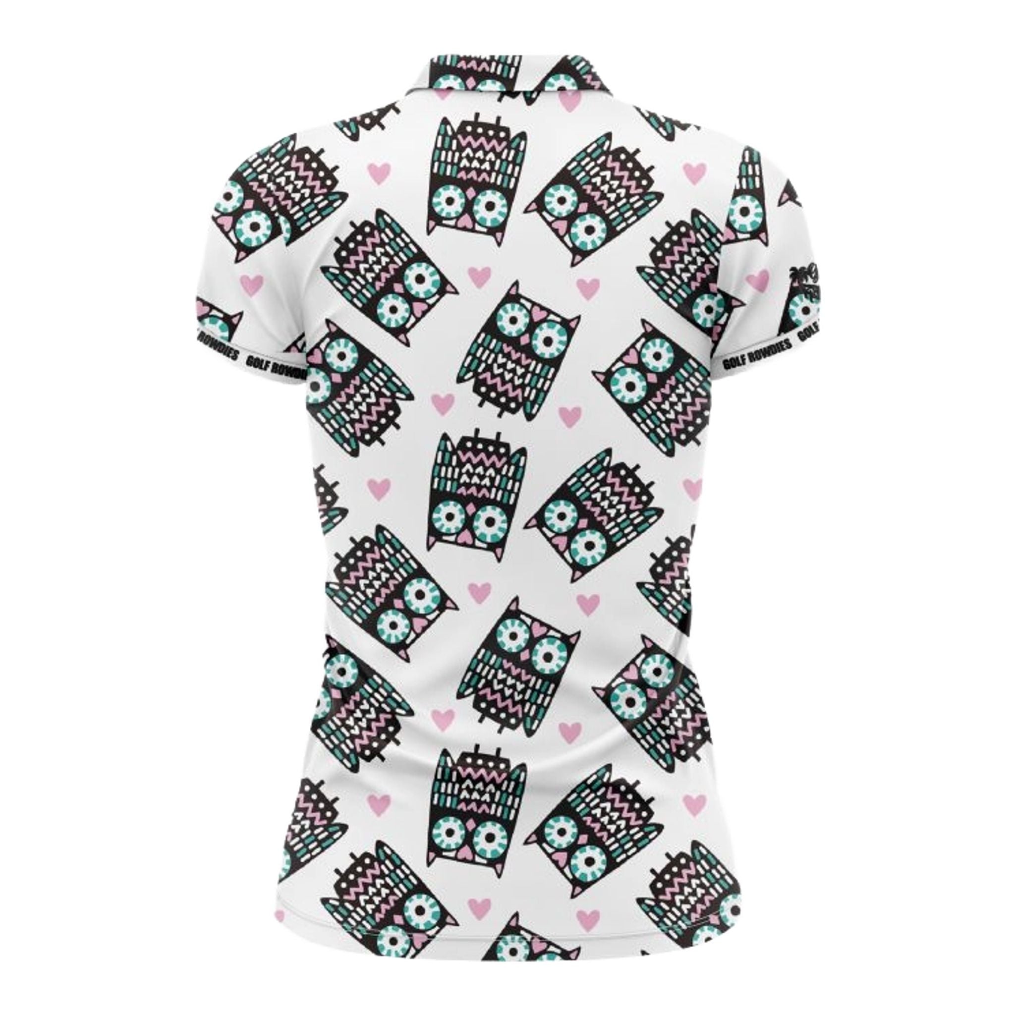 Polo da golf Rowdies Owl Party da donna