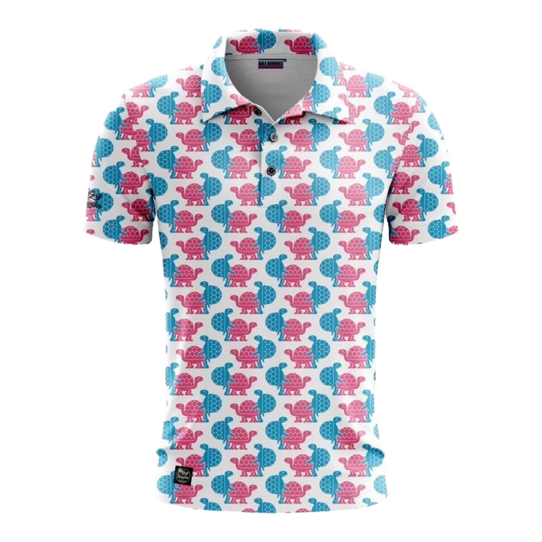 Polo da uomo Golf Rowdies Love Turtles