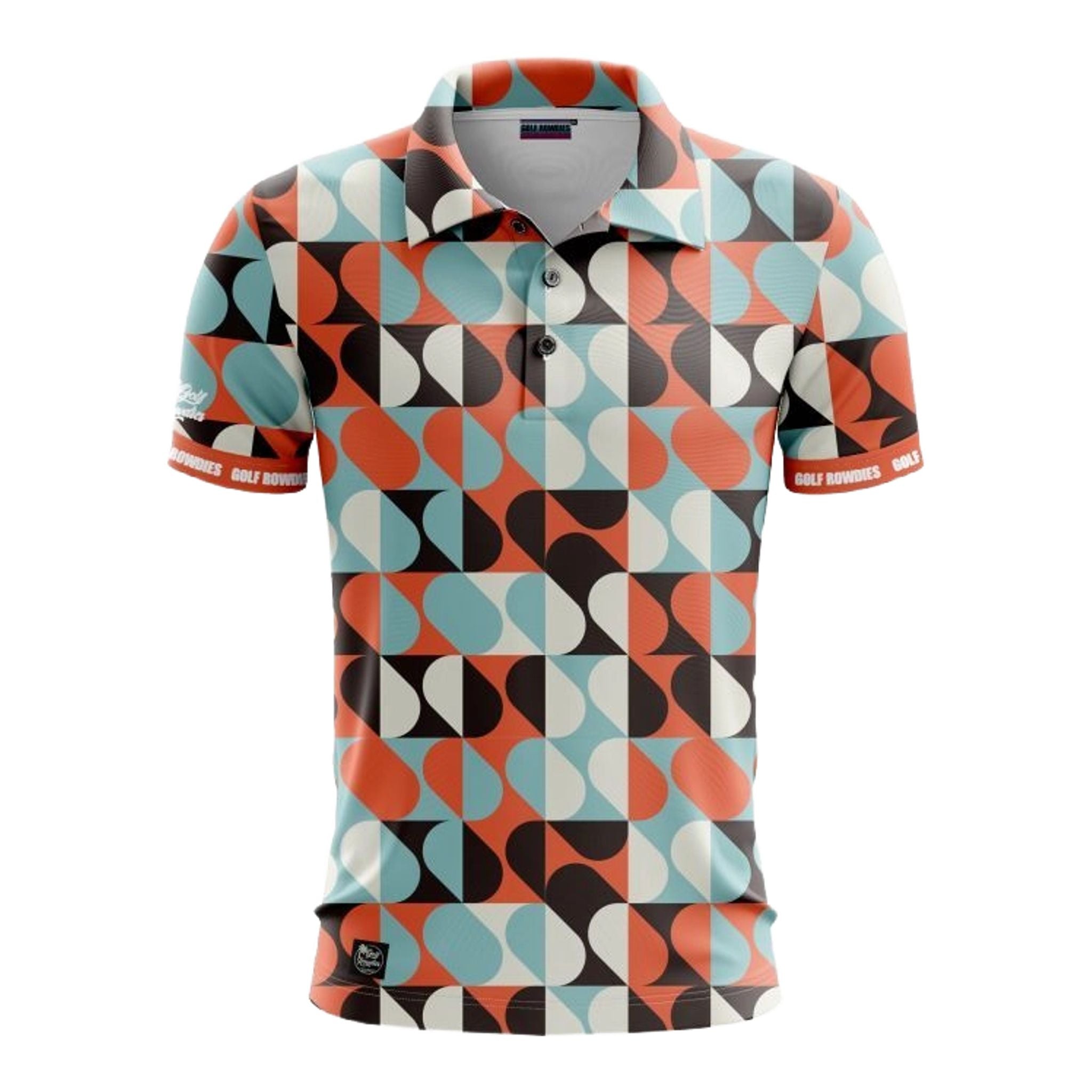 Polo retrò da uomo Golf Rowdies
