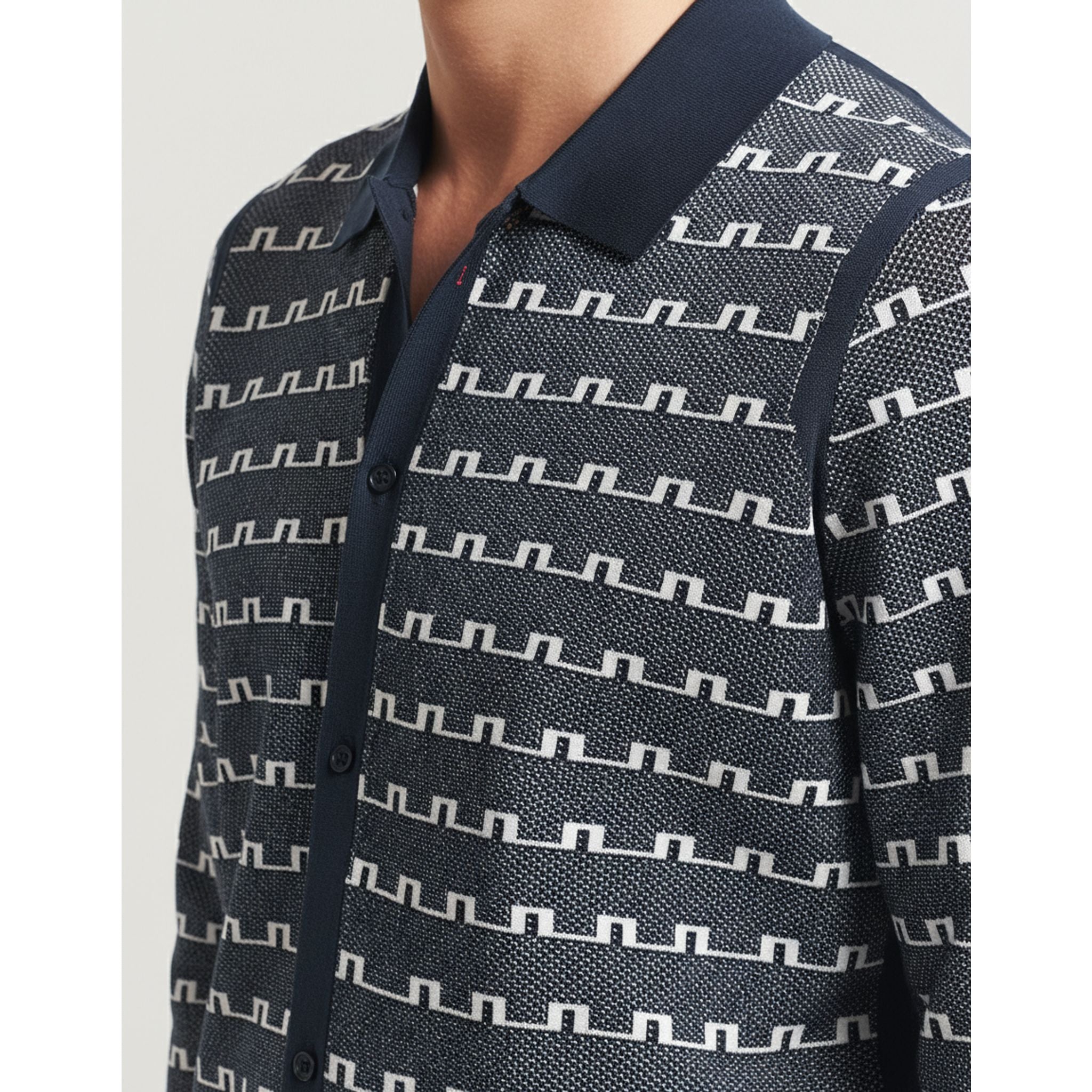 J. Lindeberg Polo 3D Bridge Monogramma Uomo