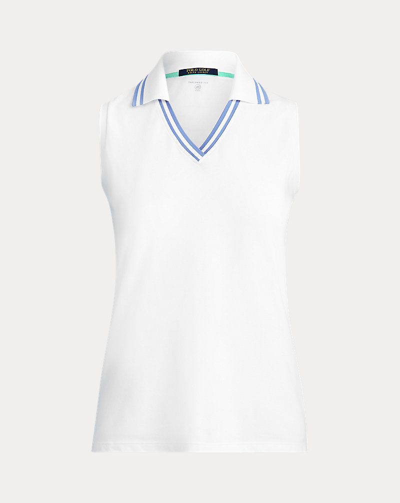 Polo da golf in maglia senza maniche Ralph Lauren S/L Cricket da donna