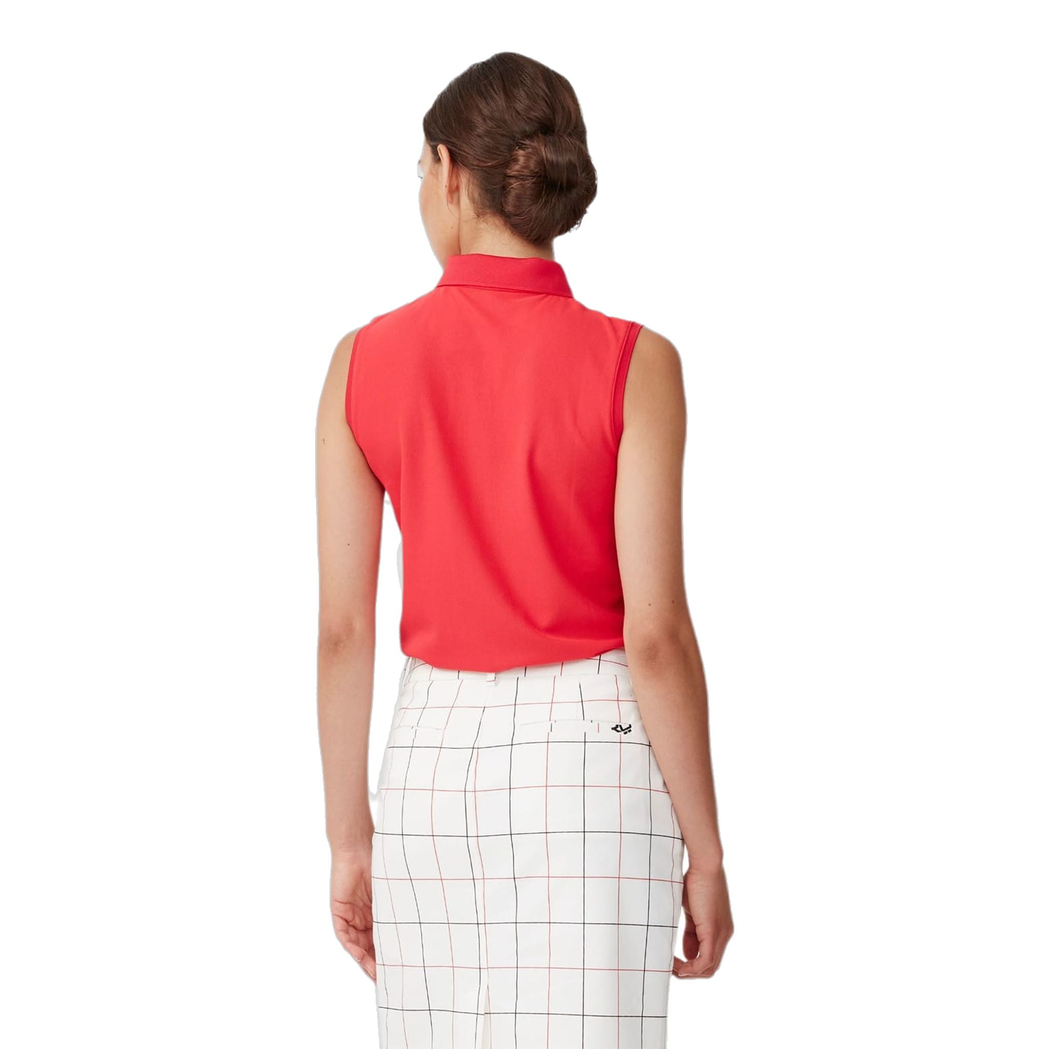 Röhnisch Soft Func Golf Polo senza maniche rosso da donna