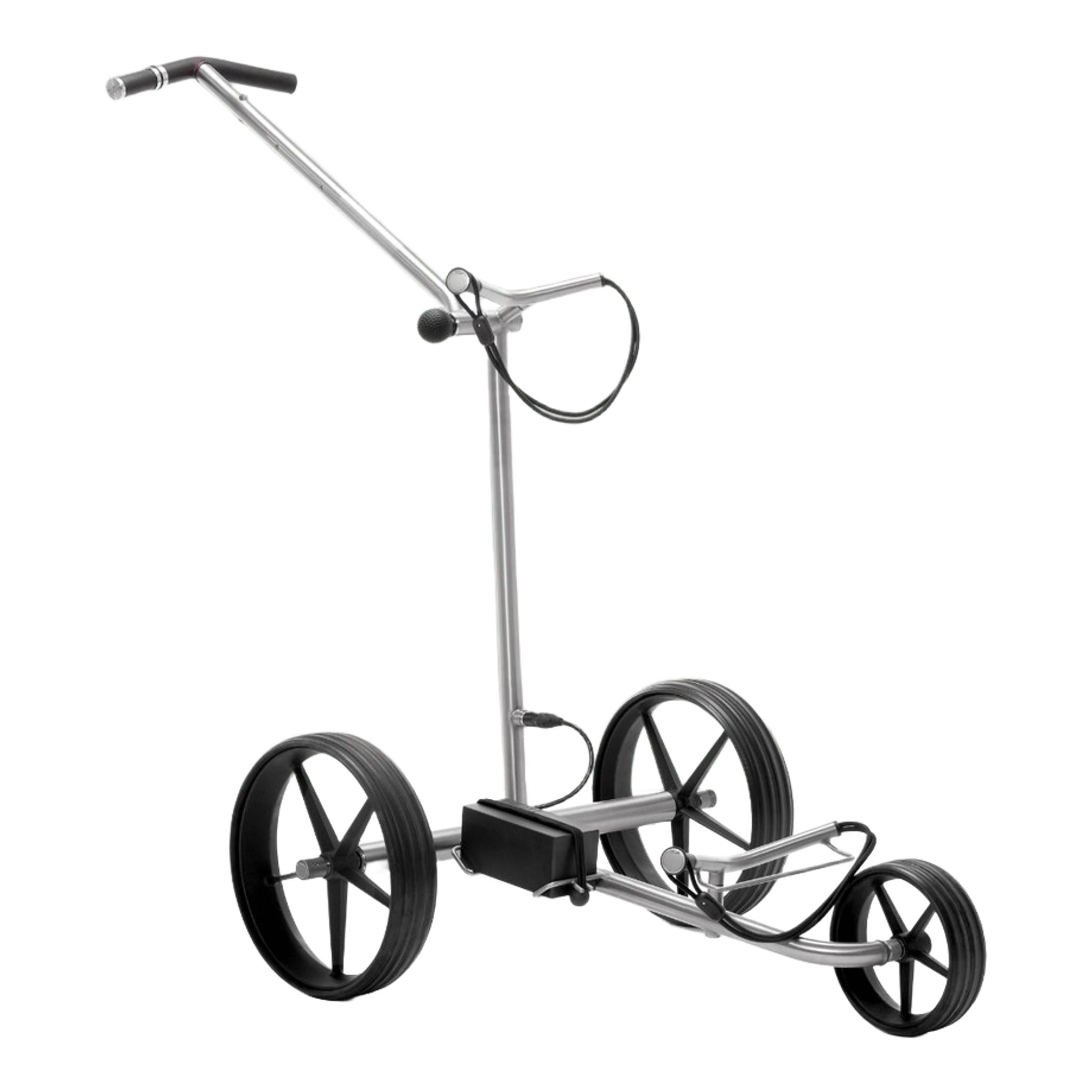 Carrello elettrico TiCad Voyage con comando a manopola rivestita in pelle