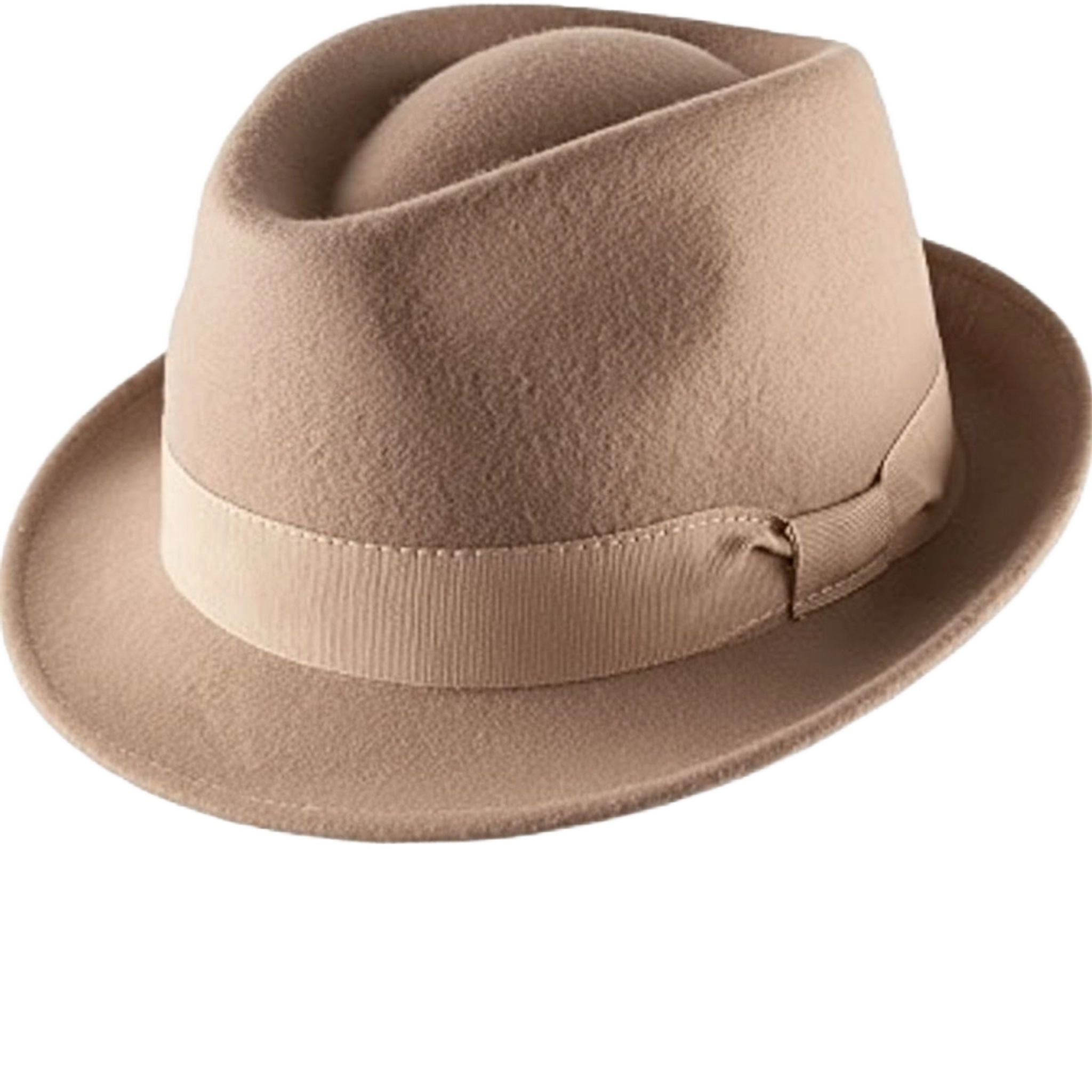 Cappello Trilby in tessuto beige L dell'agenzia Erwin Reithmeier