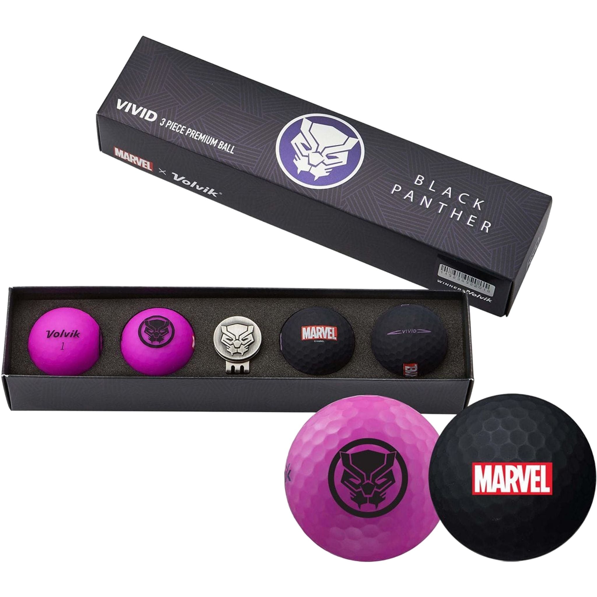 Volvik Marvel [4palle+marcatori) Pantera Nera